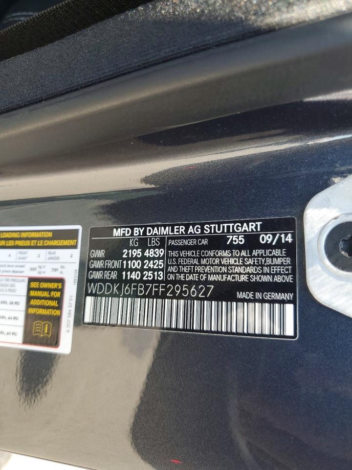 2015 Mercedes-benz E 400 Gray vin: WDDKJ6FB7FF295627