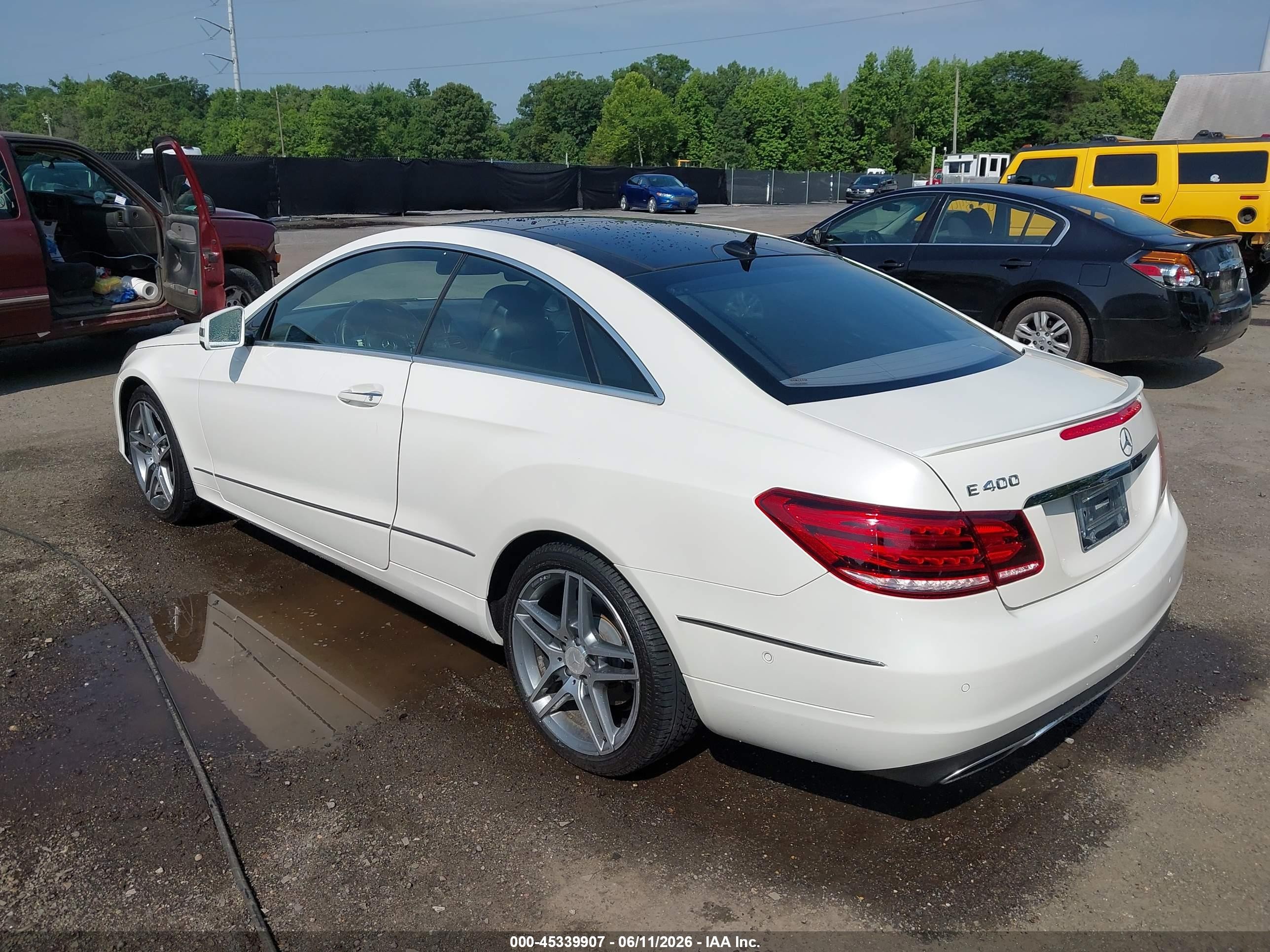 2015 Mercedes-benz E 400 White vin: WDDKJ6FB8FF294860