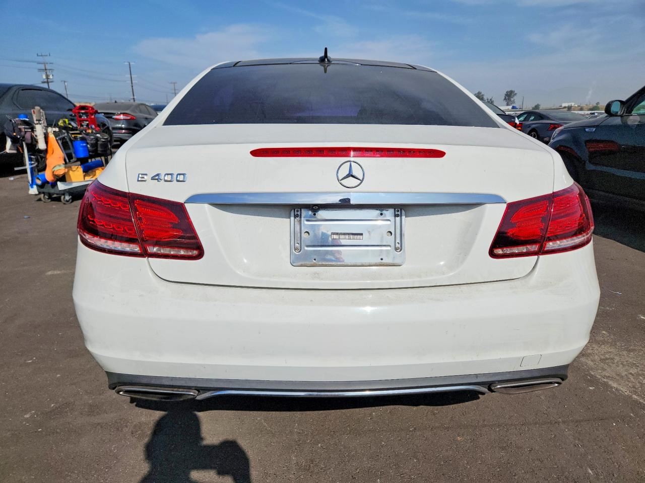 2015 Mercedes-benz E 400 White vin: WDDKJ6FBXFF296724