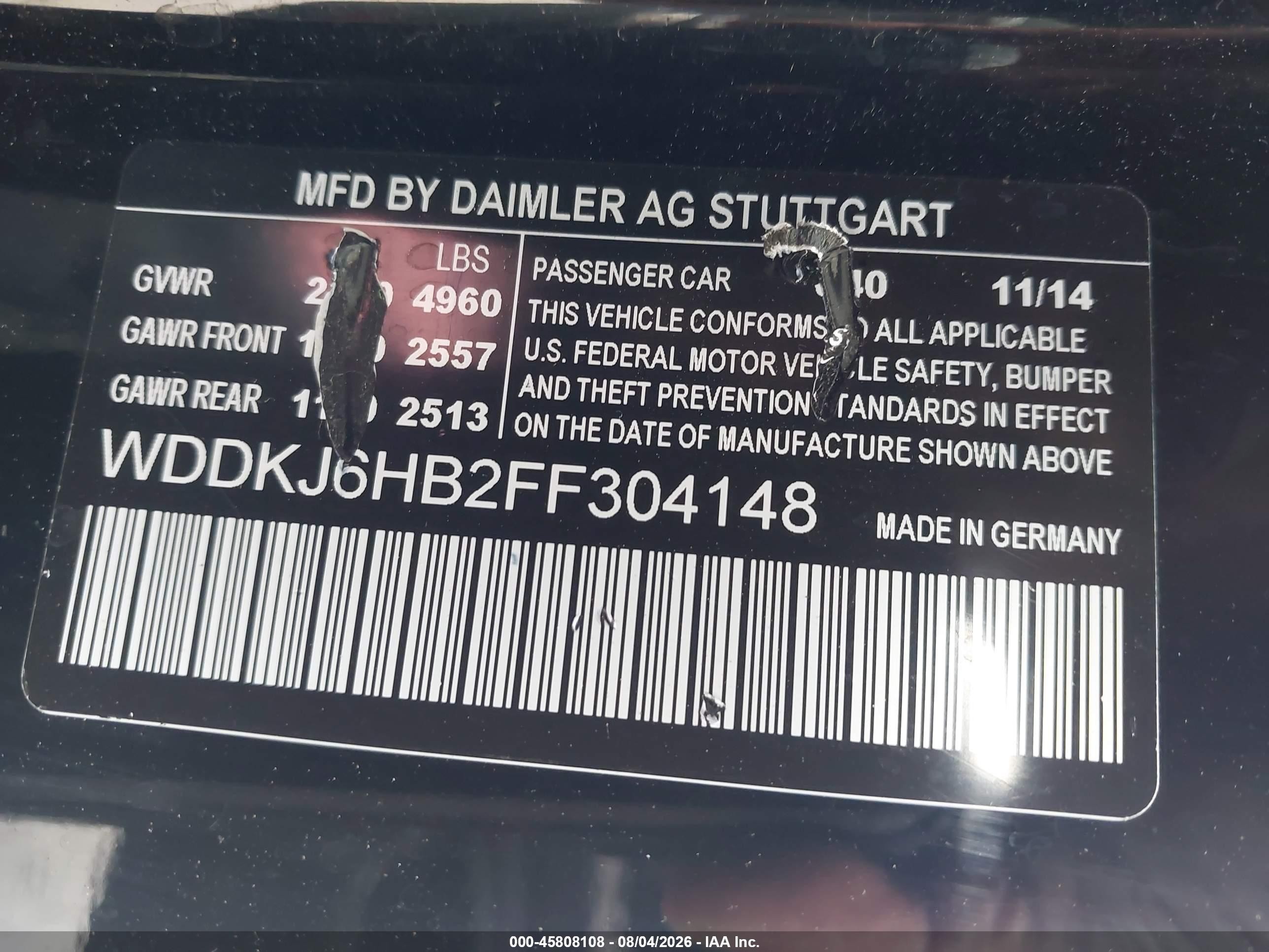 2015 Mercedes-benz E 400 4matic Black vin: WDDKJ6HB2FF304148