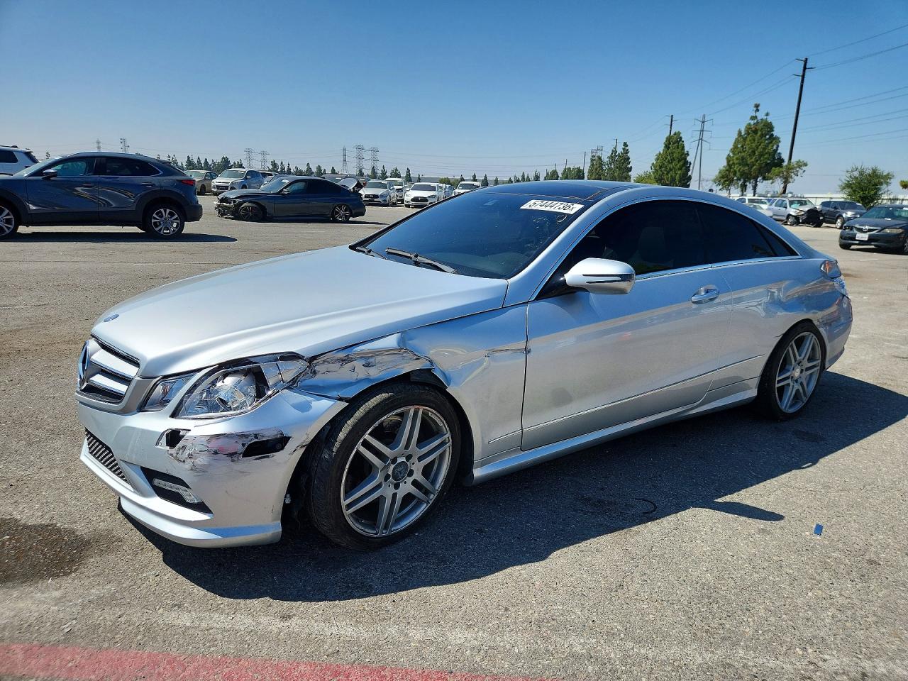 2010 Mercedes-benz E 550 Silver vin: WDDKJ7CB5AF021734