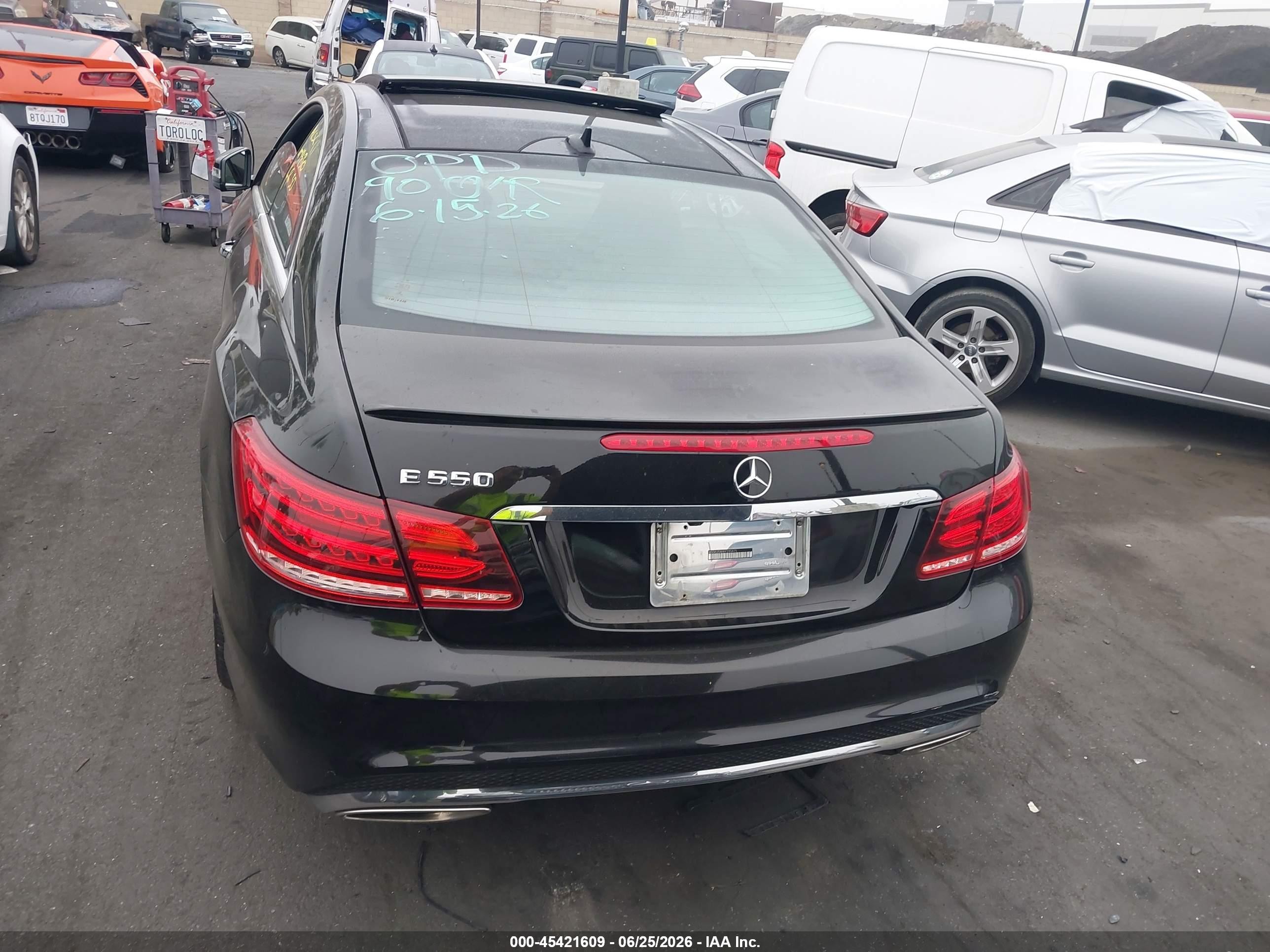 2015 Mercedes-benz E 550   Black vin: WDDKJ7DB9FF295475