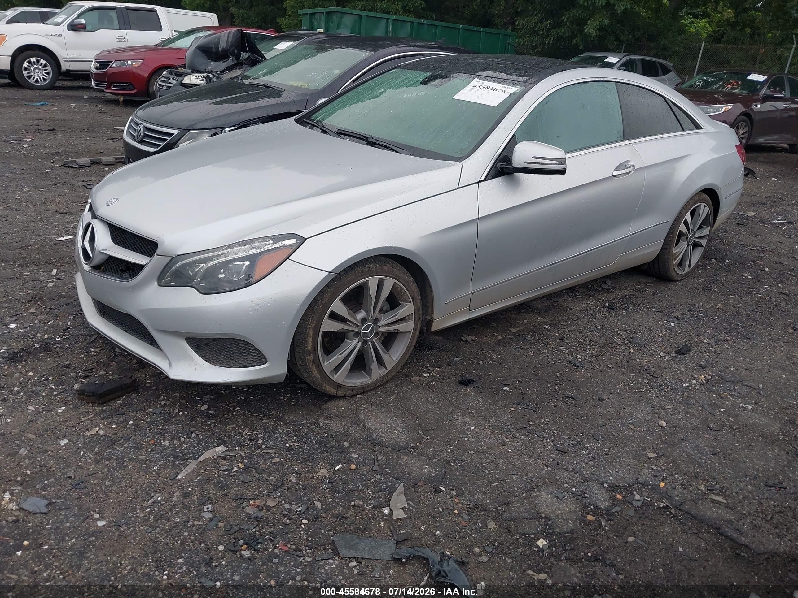 2014 Mercedes-benz E 350 4matic Silver vin: WDDKJ8JB1EF263922