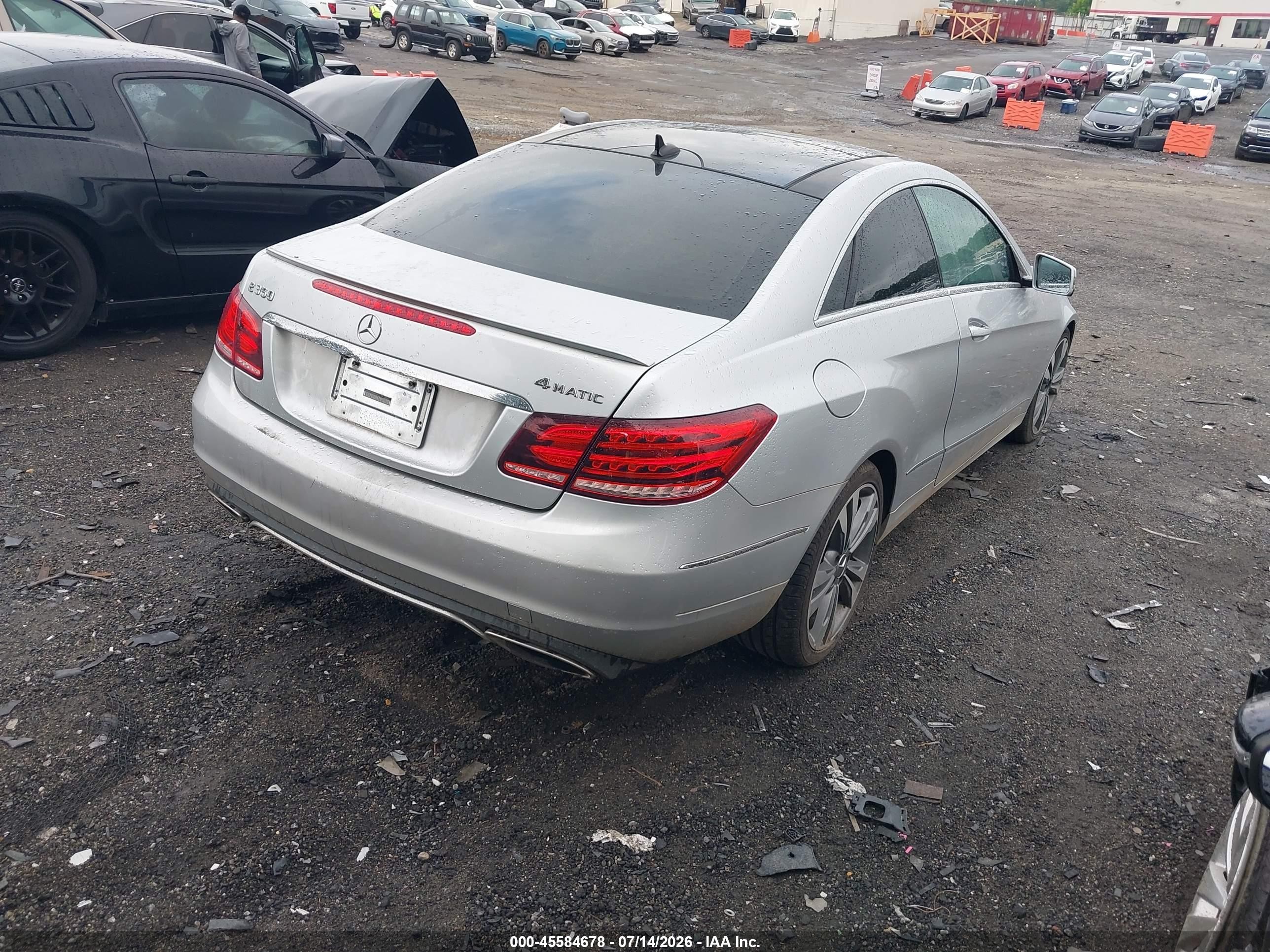 2014 Mercedes-benz E 350 4matic Silver vin: WDDKJ8JB1EF263922