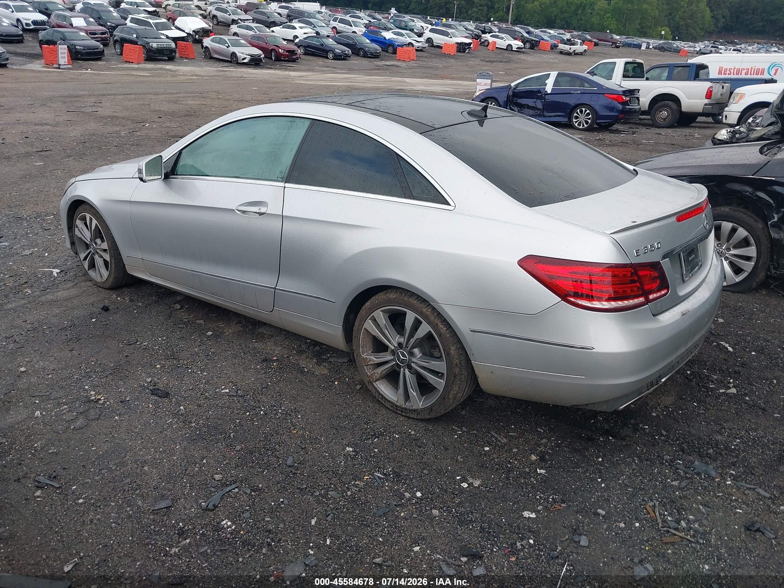 2014 Mercedes-benz E 350 4matic Silver vin: WDDKJ8JB1EF263922