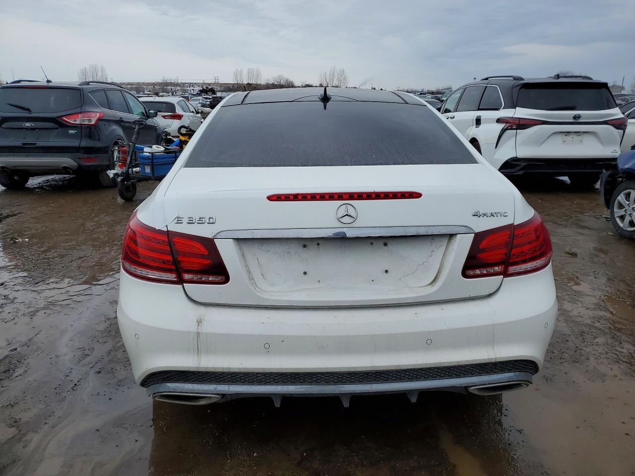 2014 Mercedes Benz E 350 4matic White vin: WDDKJ8JBXEF272392