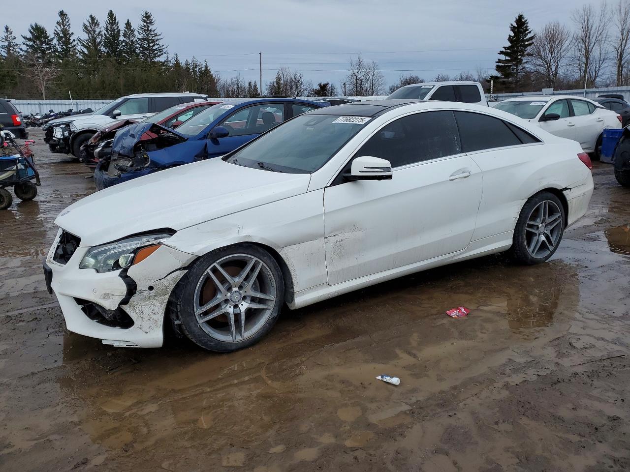 2014 Mercedes Benz E 350 4matic White vin: WDDKJ8JBXEF272392
