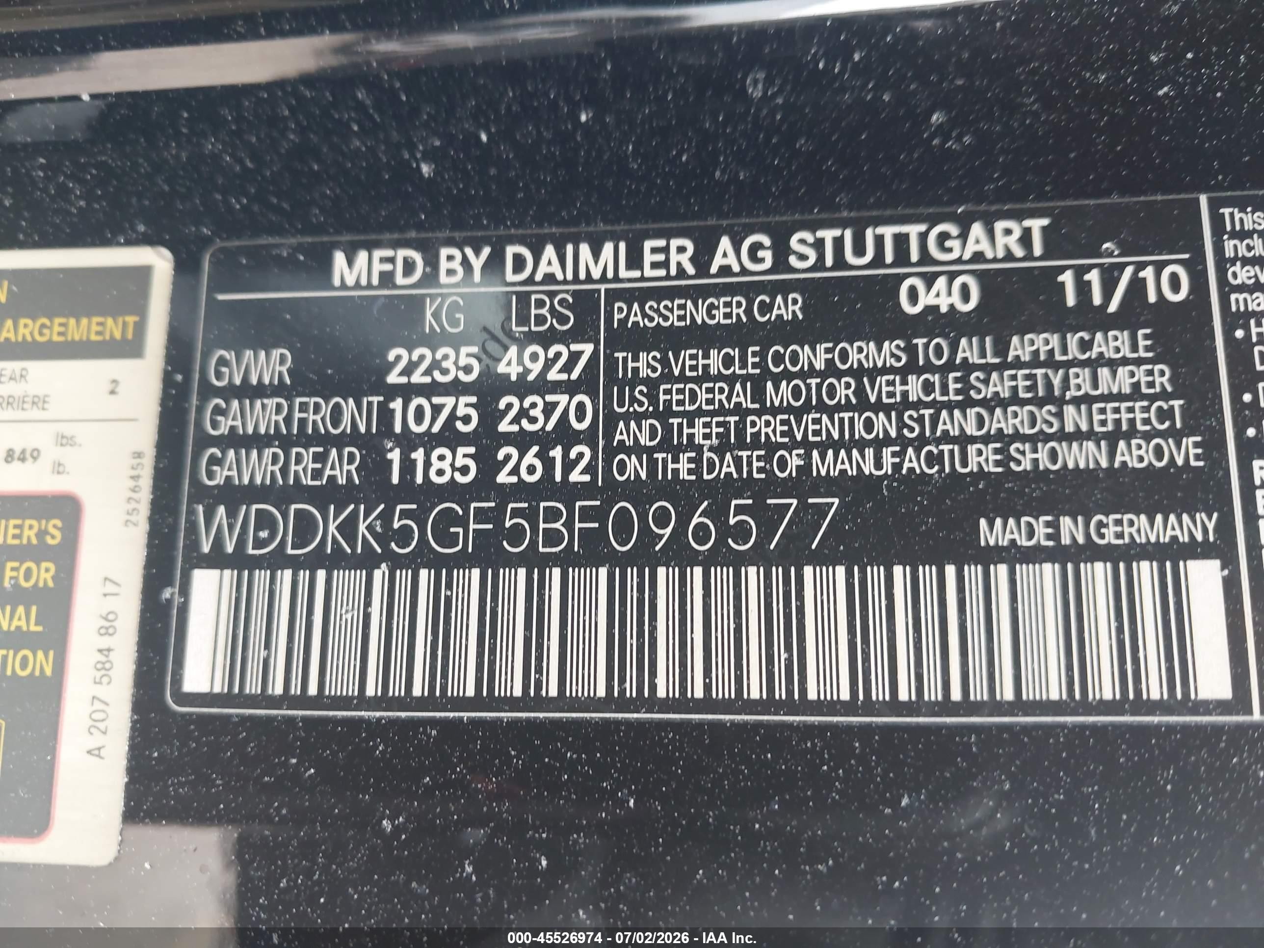 2011 Mercedes-benz E 350   Черный vin: WDDKK5GF5BF096577