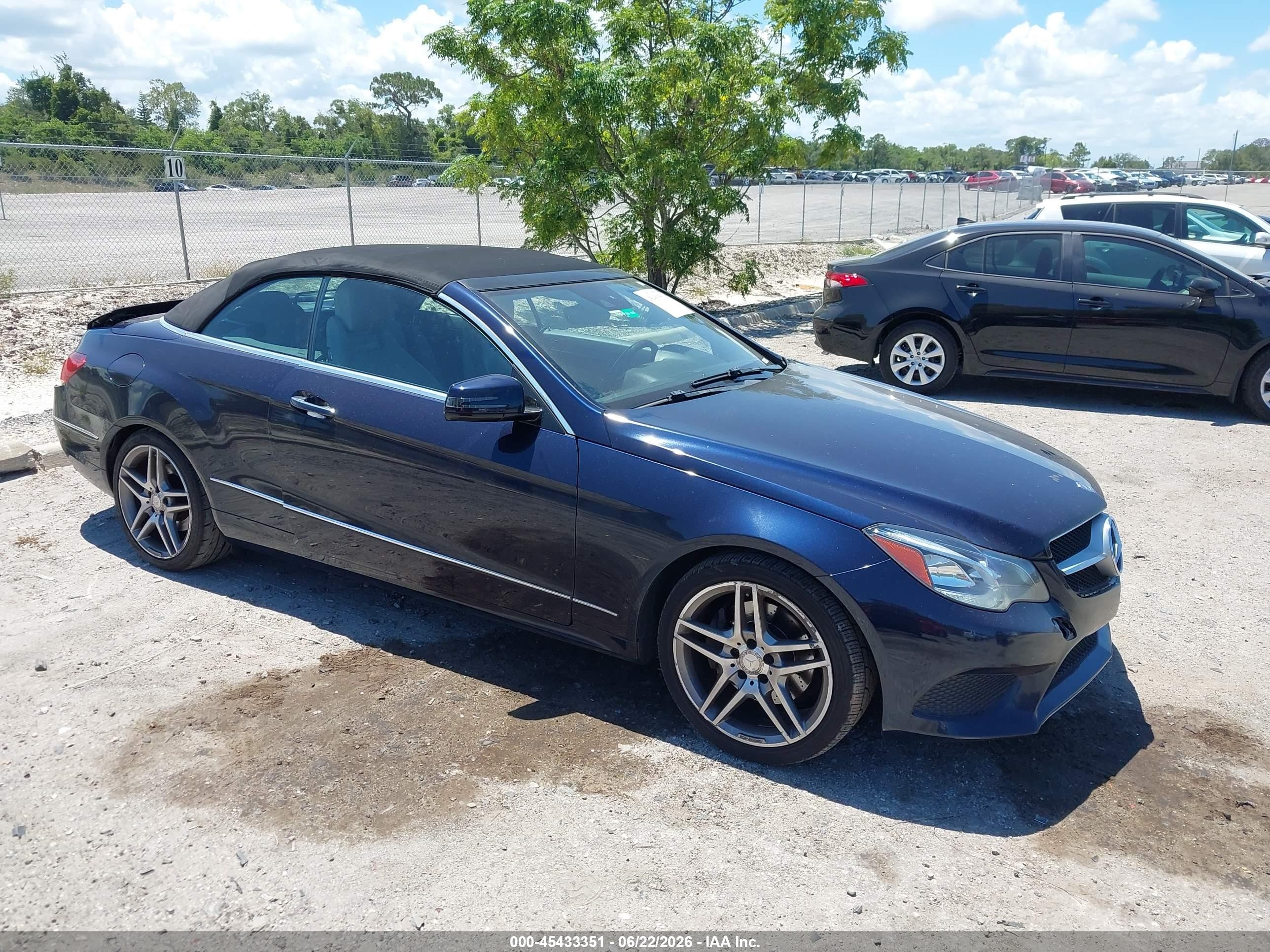 2014 Mercedes-benz E 350   Dark Blue vin: WDDKK5KF1EF248639