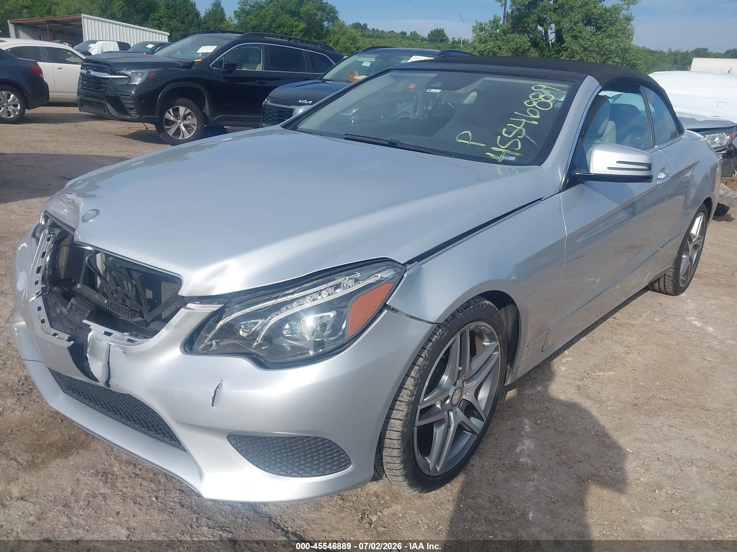 2014 Mercedes-benz E 350   Silver vin: WDDKK5KF1EF266591