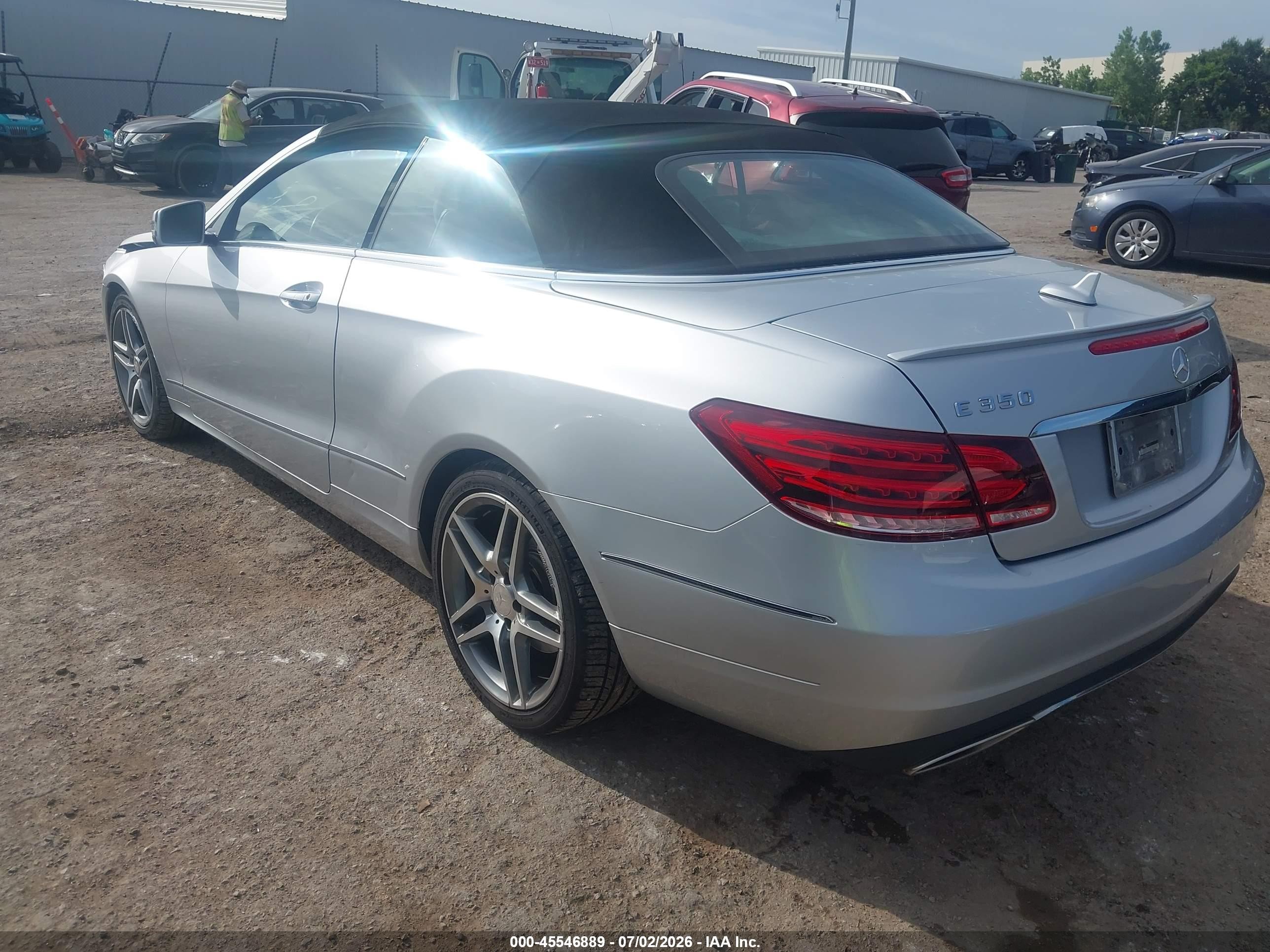2014 Mercedes-benz E 350   Silver vin: WDDKK5KF1EF266591