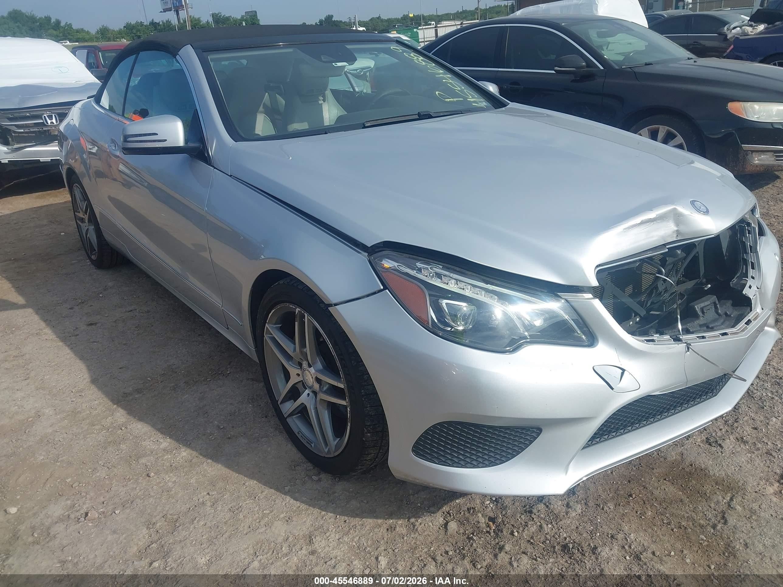 2014 Mercedes-benz E 350   Silver vin: WDDKK5KF1EF266591