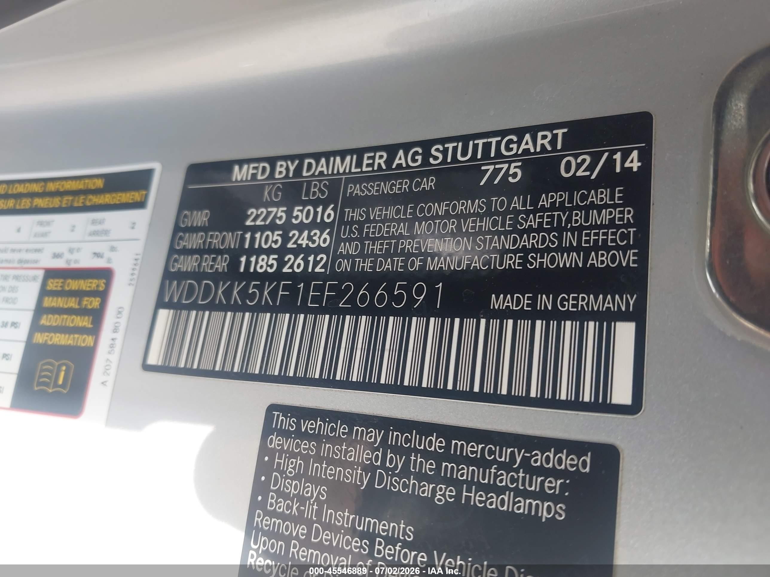 2014 Mercedes-benz E 350   Silver vin: WDDKK5KF1EF266591