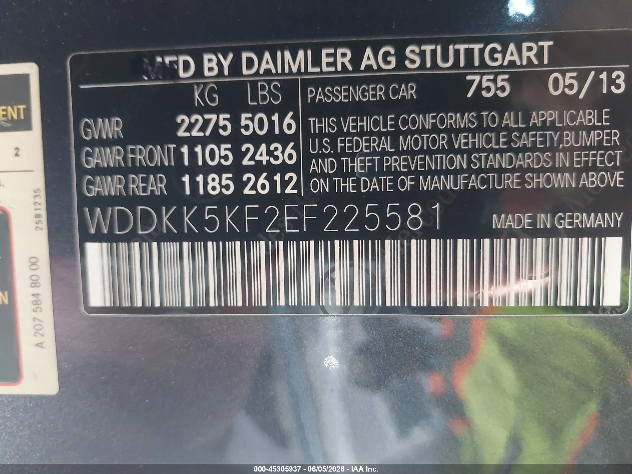 2014 Mercedes-benz E 350   Серый vin: WDDKK5KF2EF225581