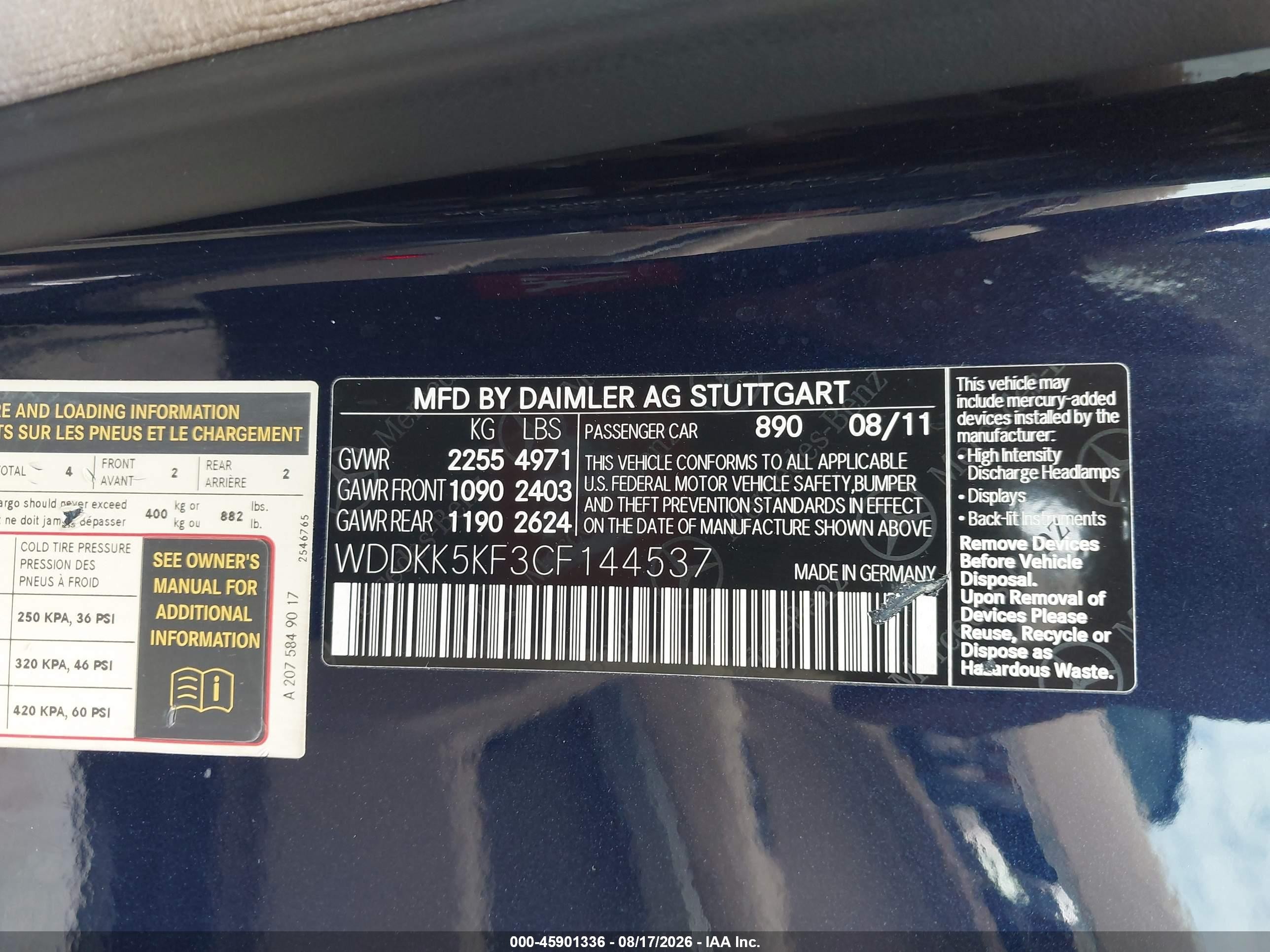 2012 Mercedes-benz E 350 Dark Blue vin: WDDKK5KF3CF144537