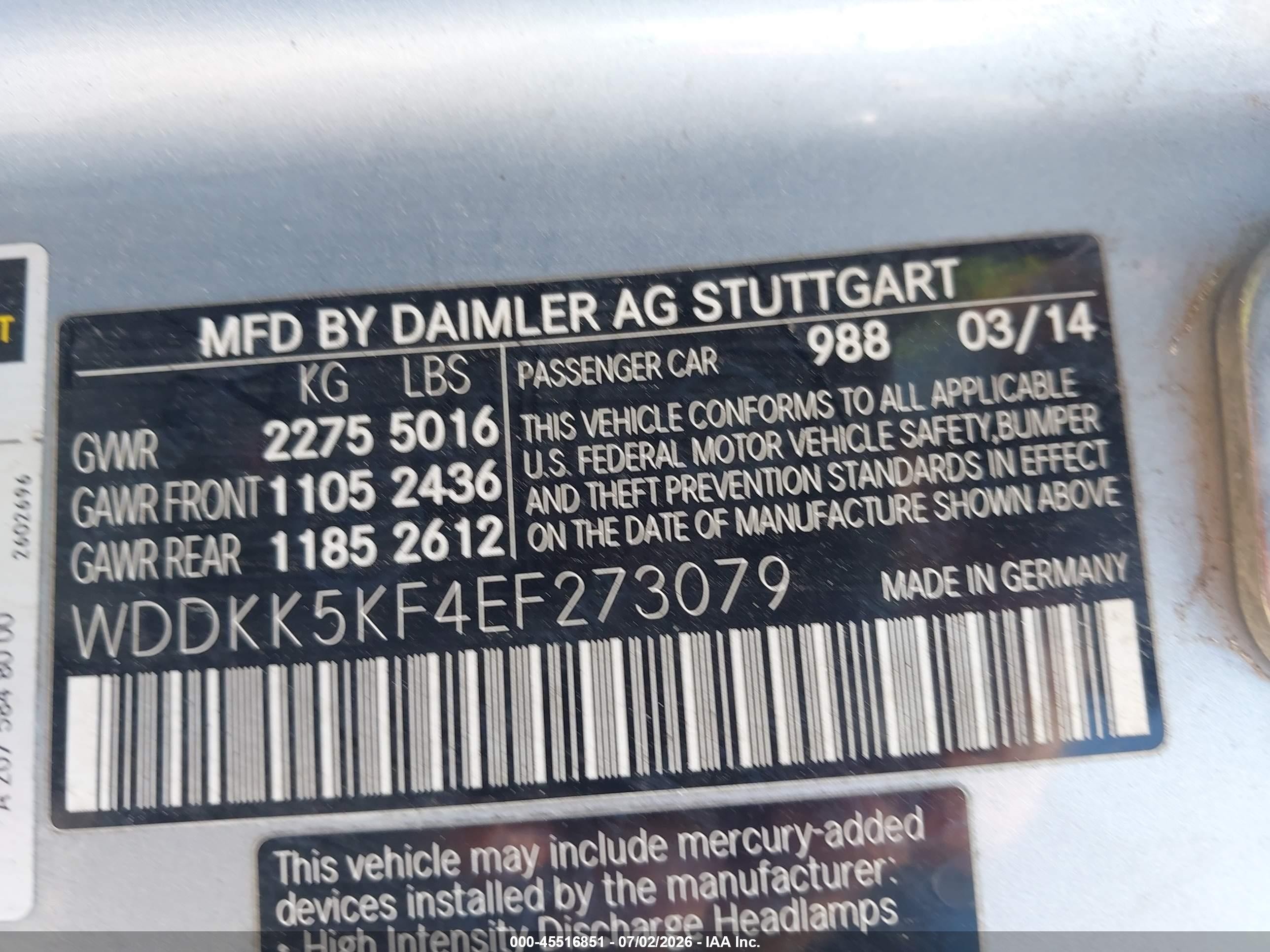 2014 Mercedes-benz E 350   Silver vin: WDDKK5KF4EF273079