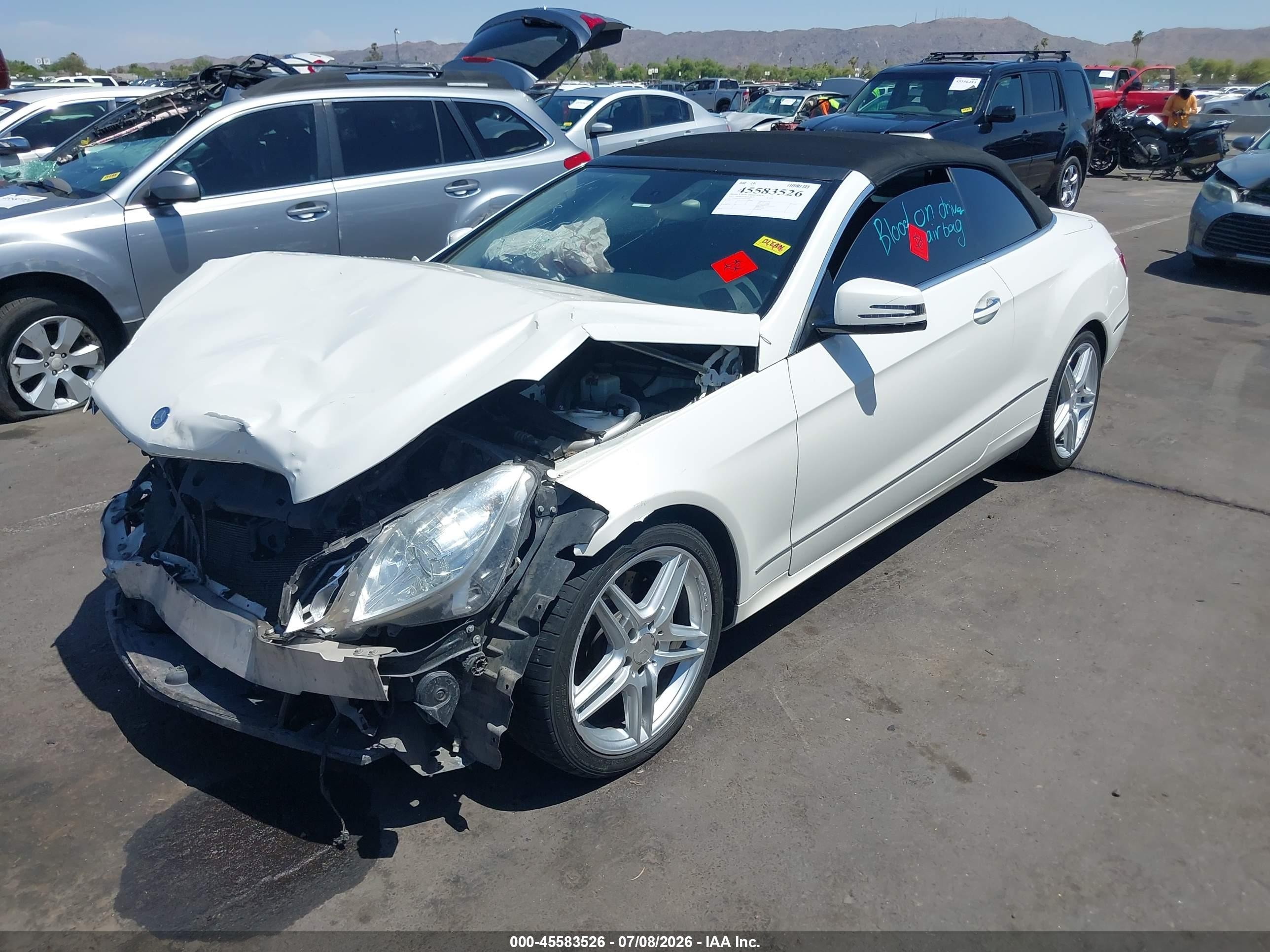 2013 Mercedes-benz E 350   White vin: WDDKK5KF5DF183048