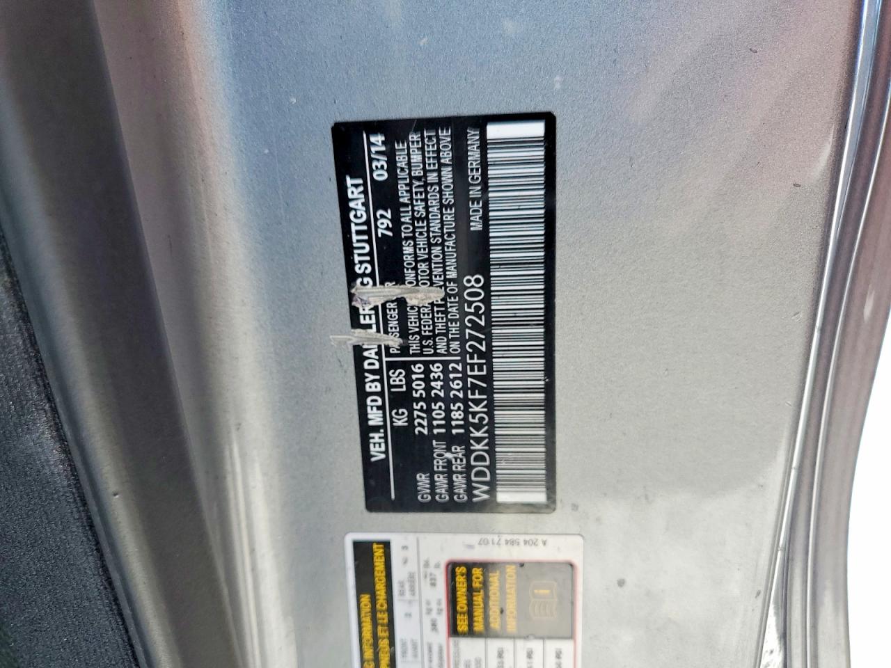 2014 Mercedes-benz E 350 Gray vin: WDDKK5KF7EF272508