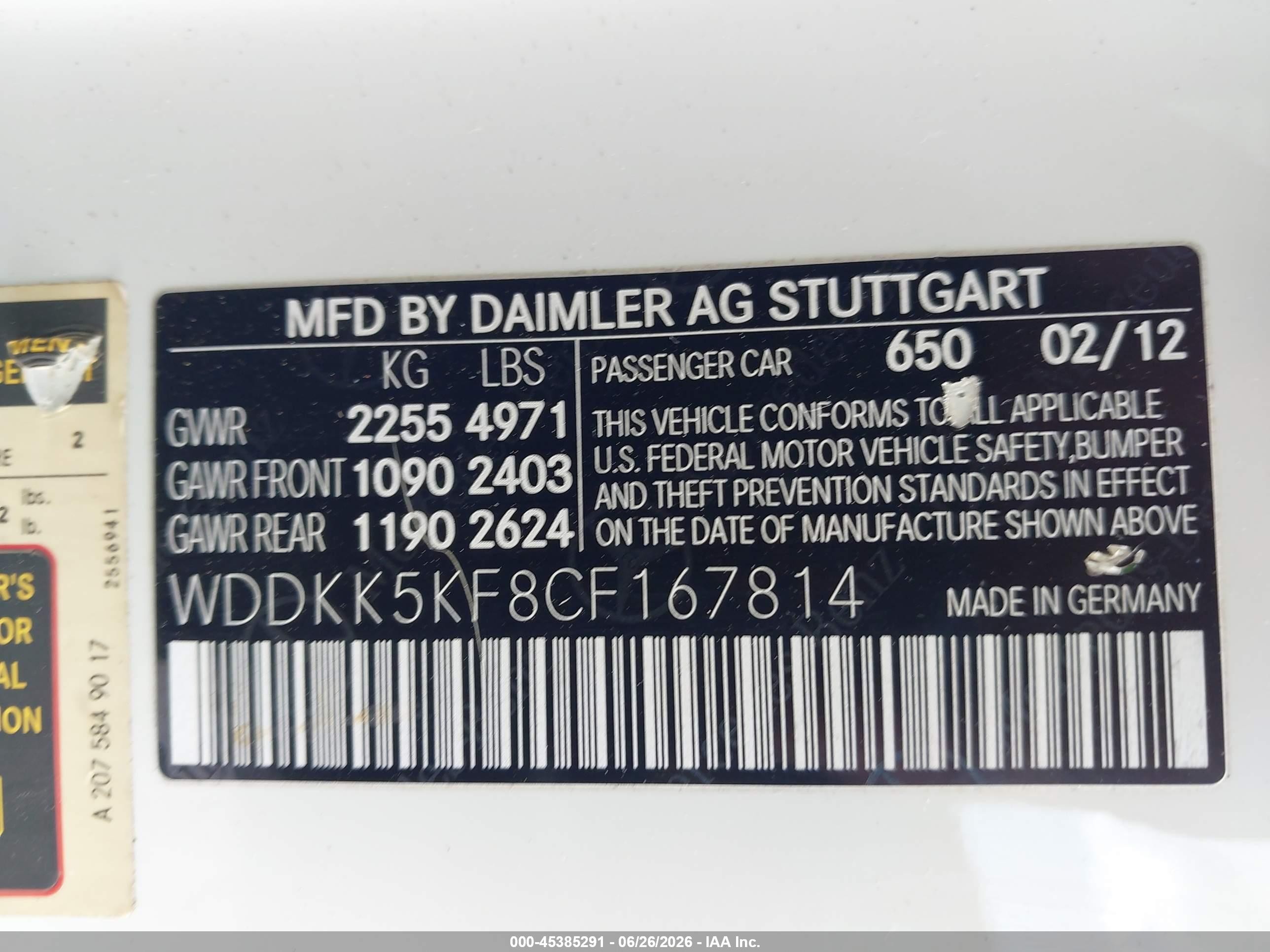 2012 Mercedes-benz E 350   Белый vin: WDDKK5KF8CF167814