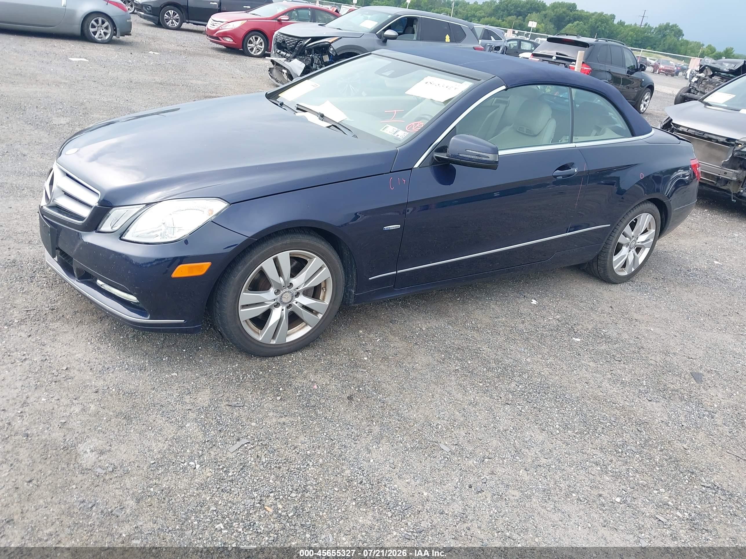 2012 Mercedes-benz E 350 Blue vin: WDDKK5KF9CF147958