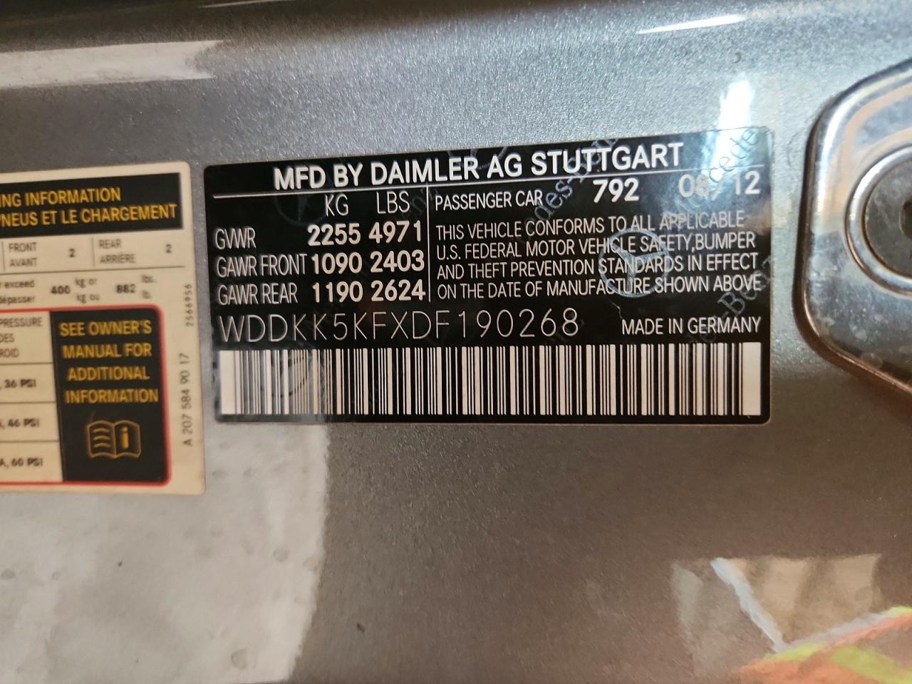 2013 Mercedes-benz E 350 Gray vin: WDDKK5KFXDF190268