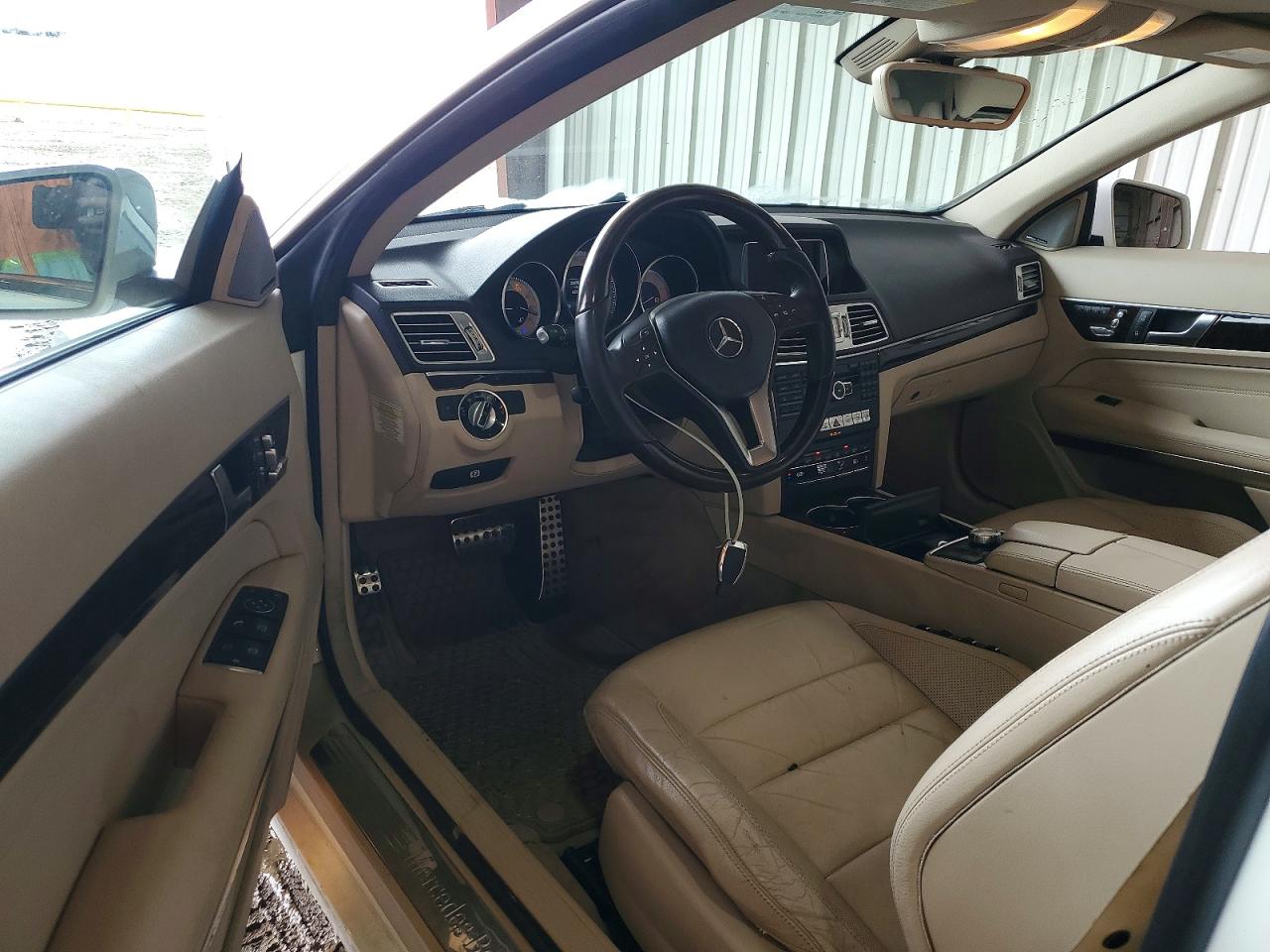 2014 Mercedes-benz E 350 White vin: WDDKK5KFXEF228809