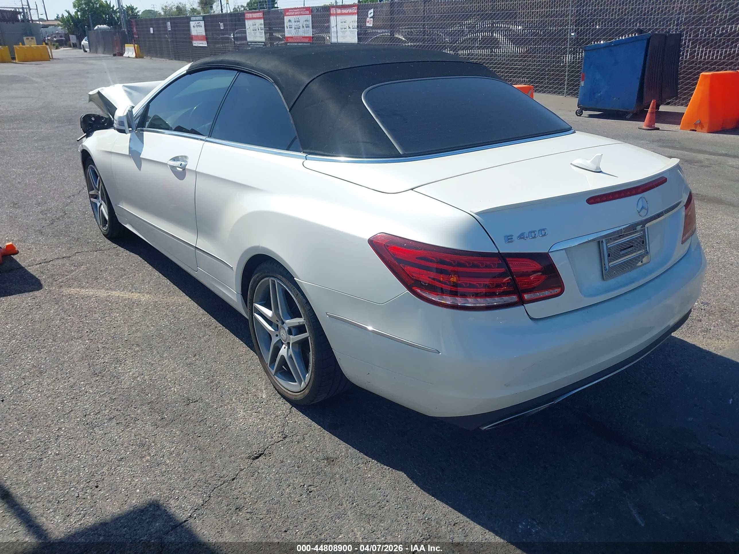 2015 Mercedes-benz E 400   White vin: WDDKK6FF3FF304954