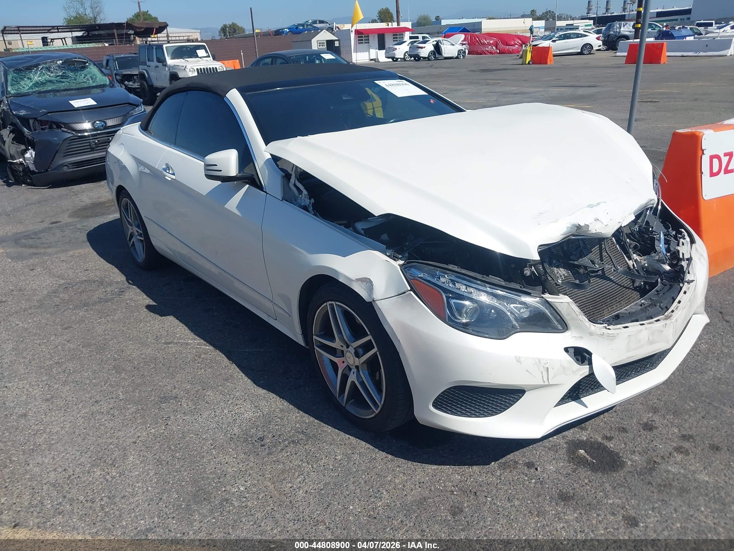 2015 Mercedes-benz E 400   White vin: WDDKK6FF3FF304954