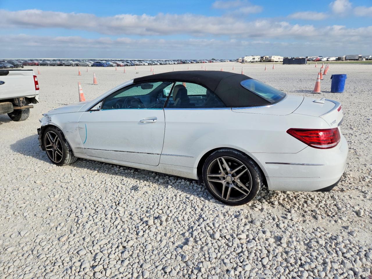 2015 Mercedes-benz E 400 White vin: WDDKK6FF4FF297464