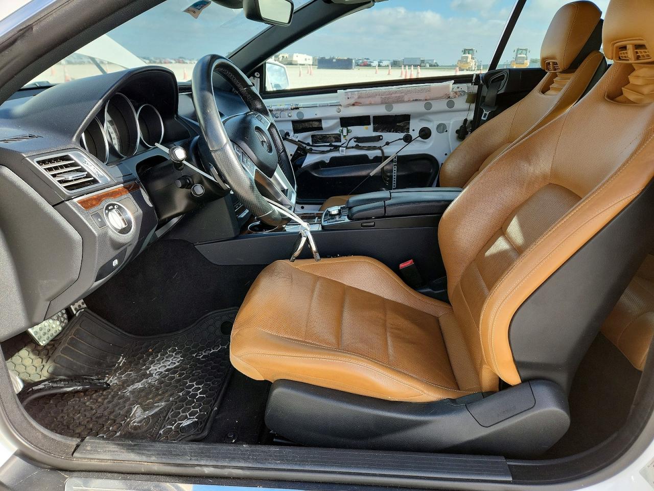 2015 Mercedes-benz E 400 White vin: WDDKK6FF4FF297464