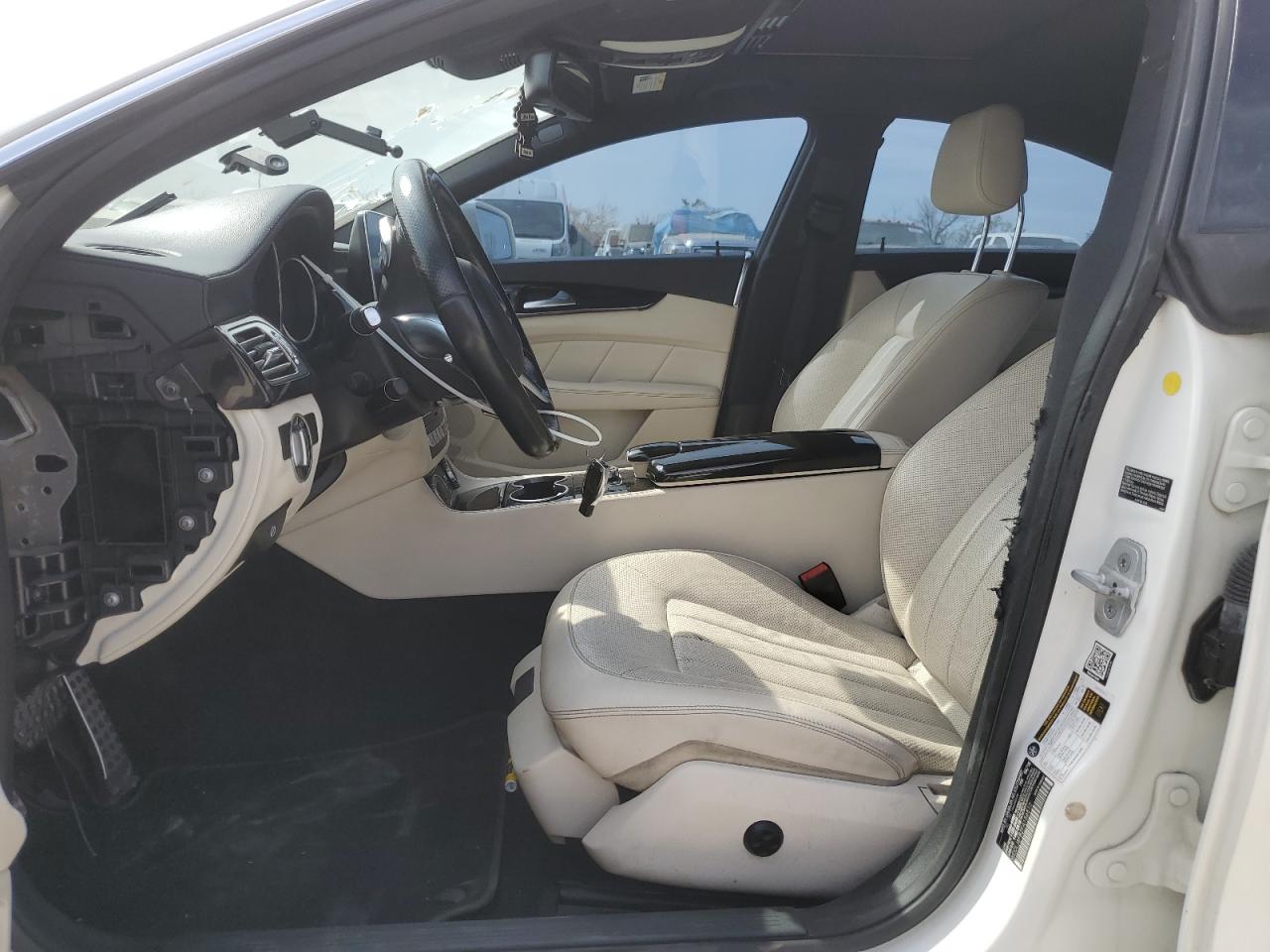 2015 Mercedes-benz Cls 400 White vin: WDDLJ6FB2FA156510
