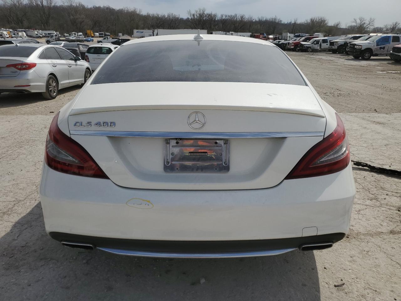 2015 Mercedes-benz Cls 400 White vin: WDDLJ6FB2FA156510