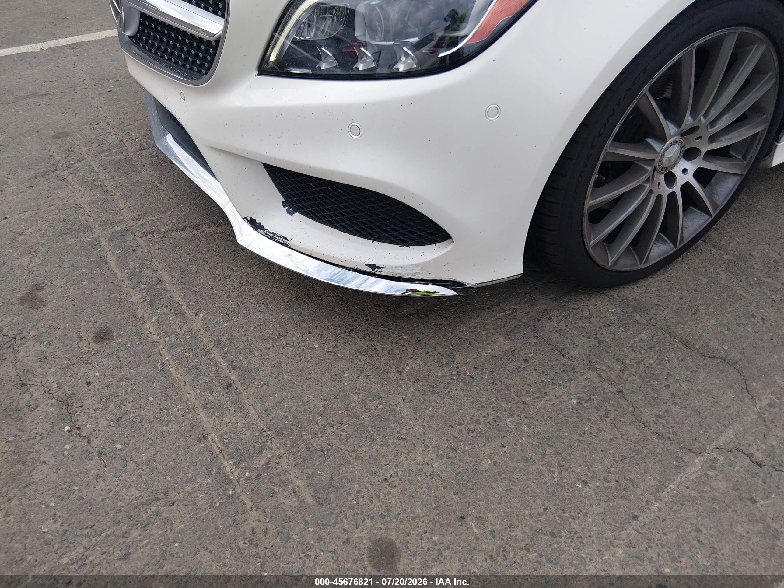 2015 Mercedes-benz Cls 400   White vin: WDDLJ6FB5FA153536
