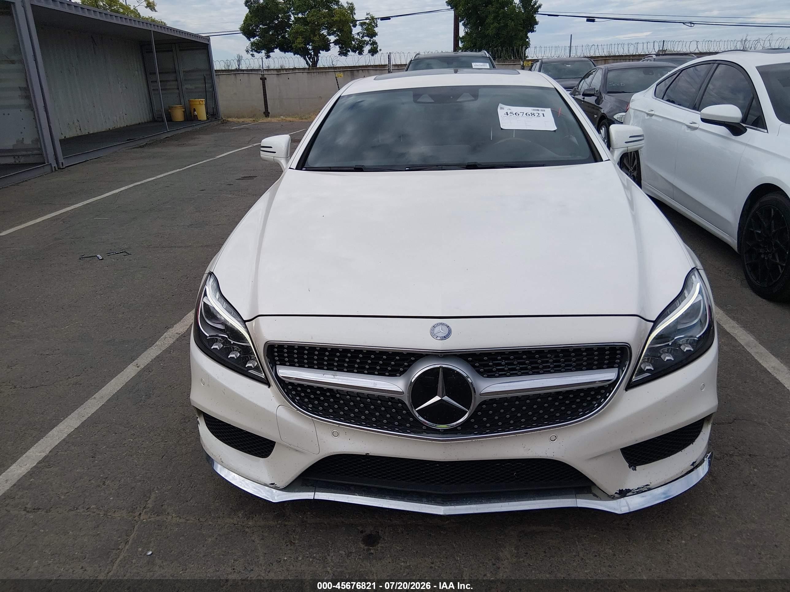 2015 Mercedes-benz Cls 400   White vin: WDDLJ6FB5FA153536