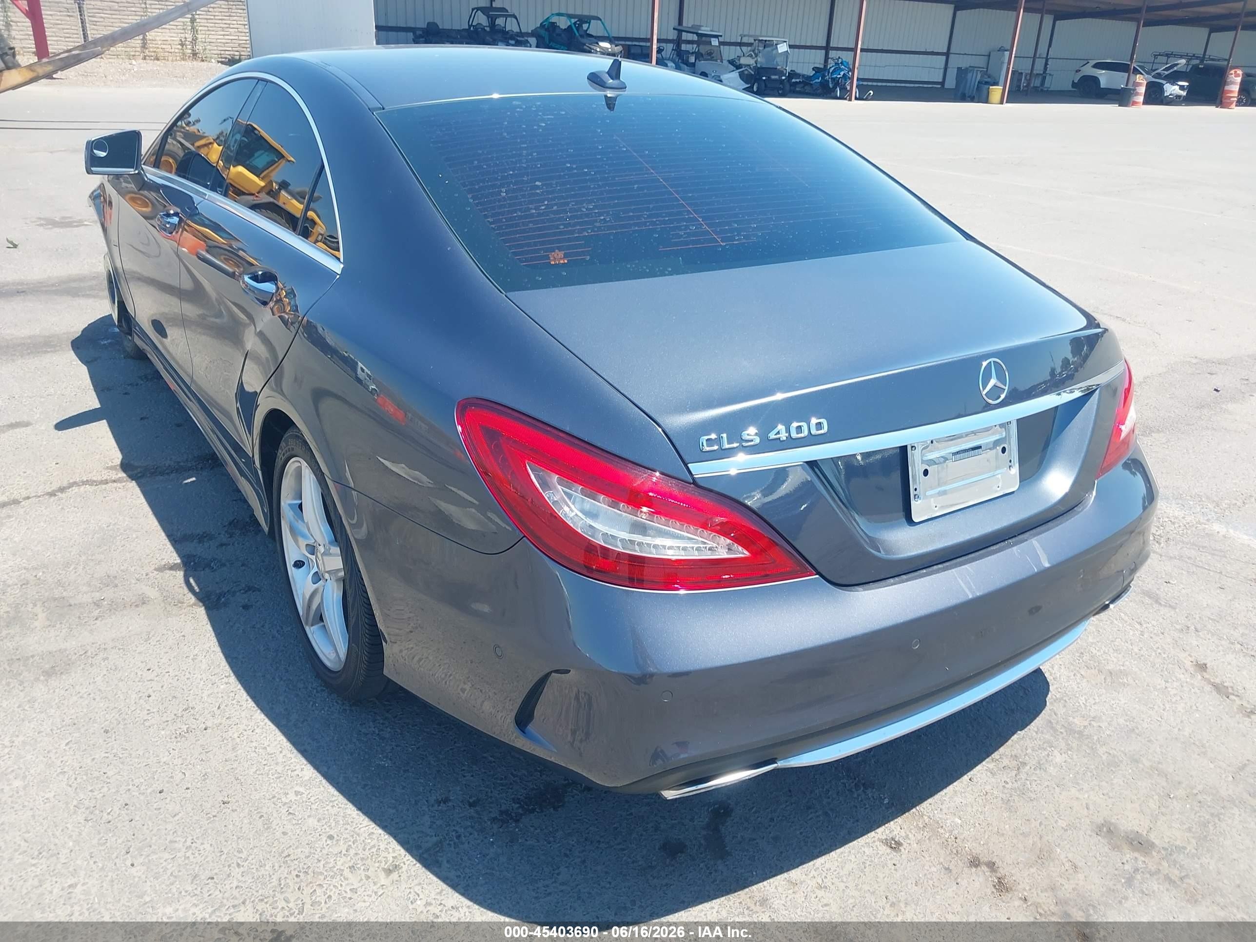 2015 Mercedes-benz Cls 400   Blue vin: WDDLJ6FB6FA141606