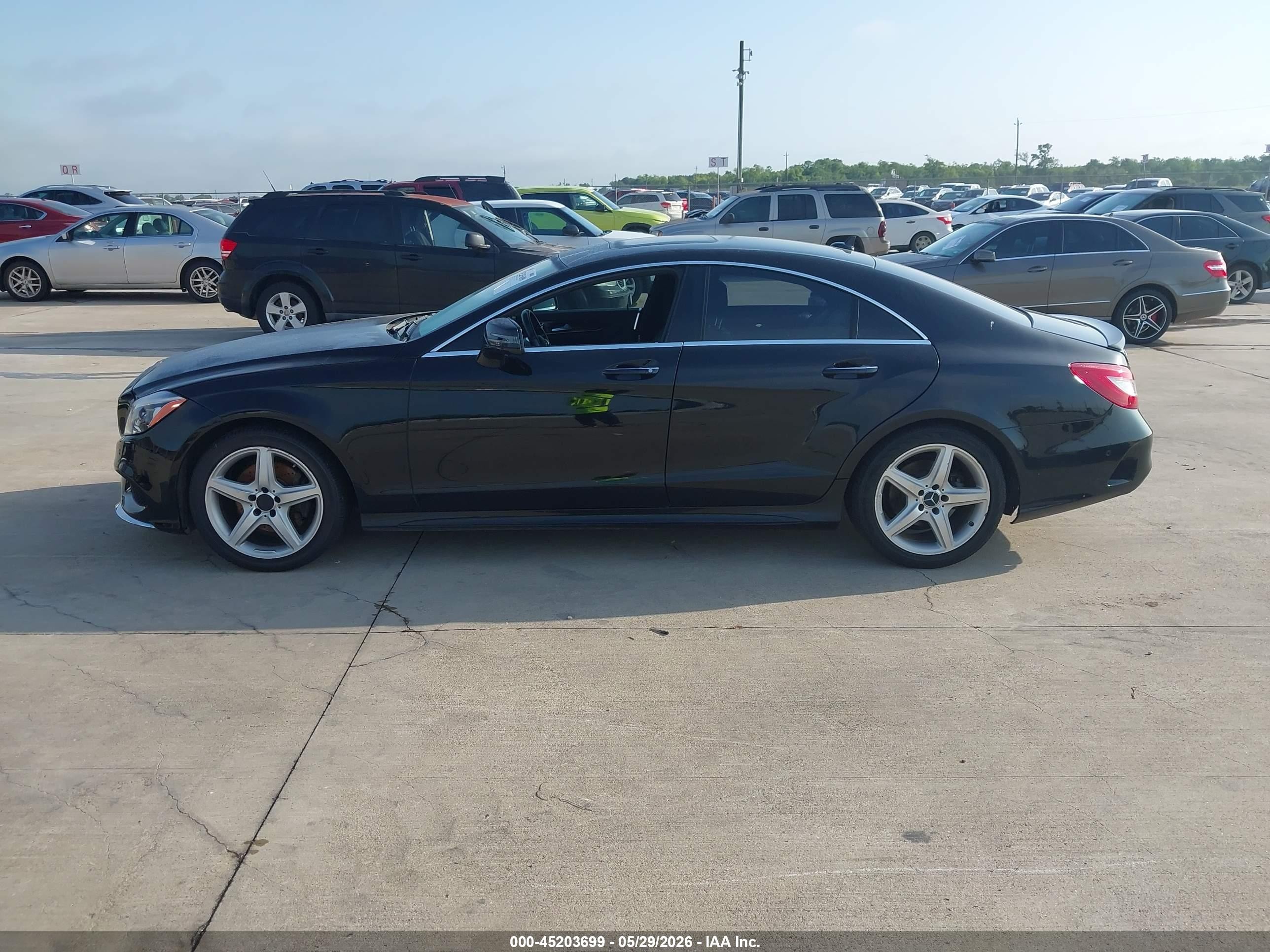 2015 Mercedes-benz Cls 400 4matic Black vin: WDDLJ6HB1FA134270