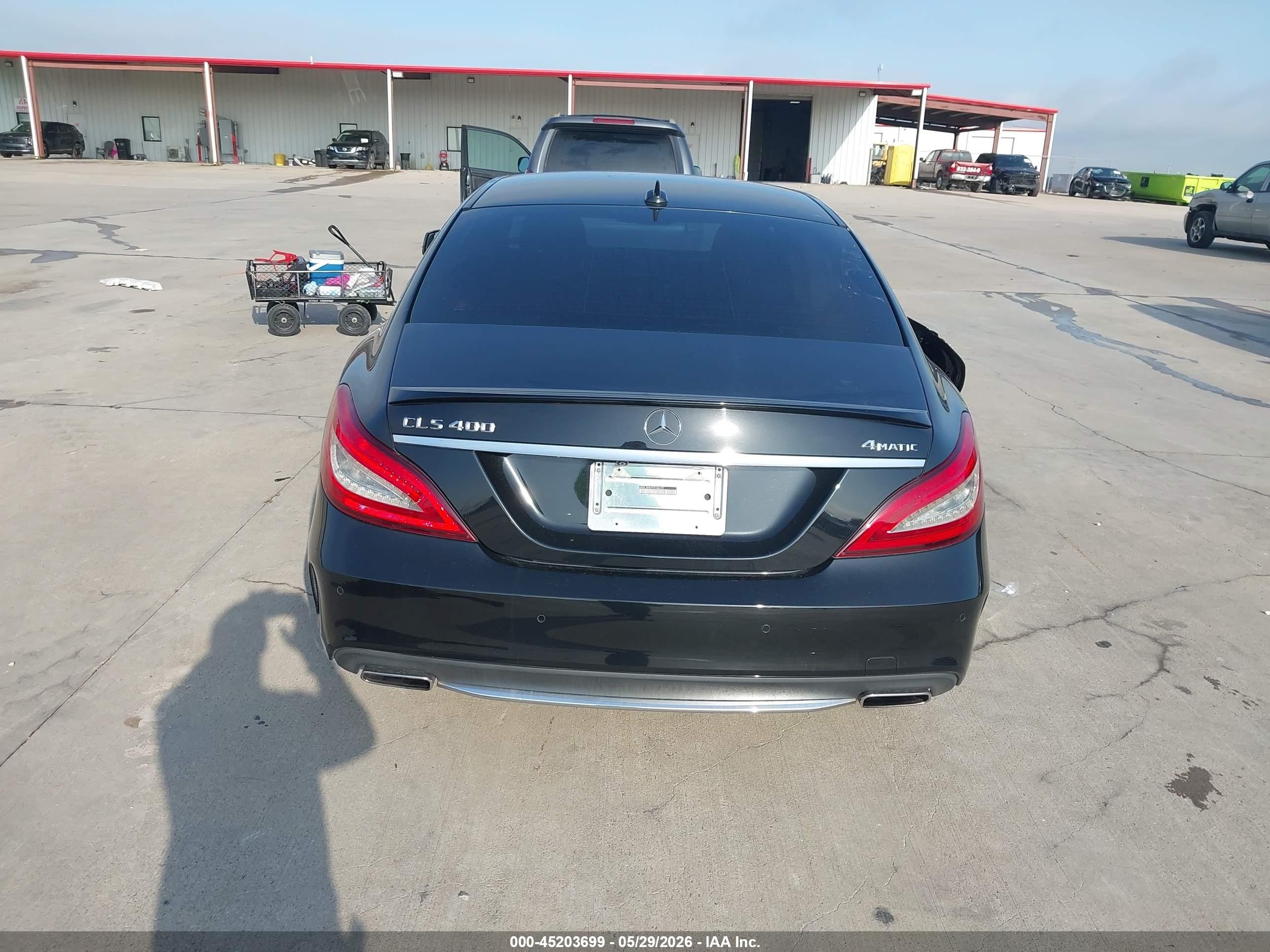 2015 Mercedes-benz Cls 400 4matic Black vin: WDDLJ6HB1FA134270