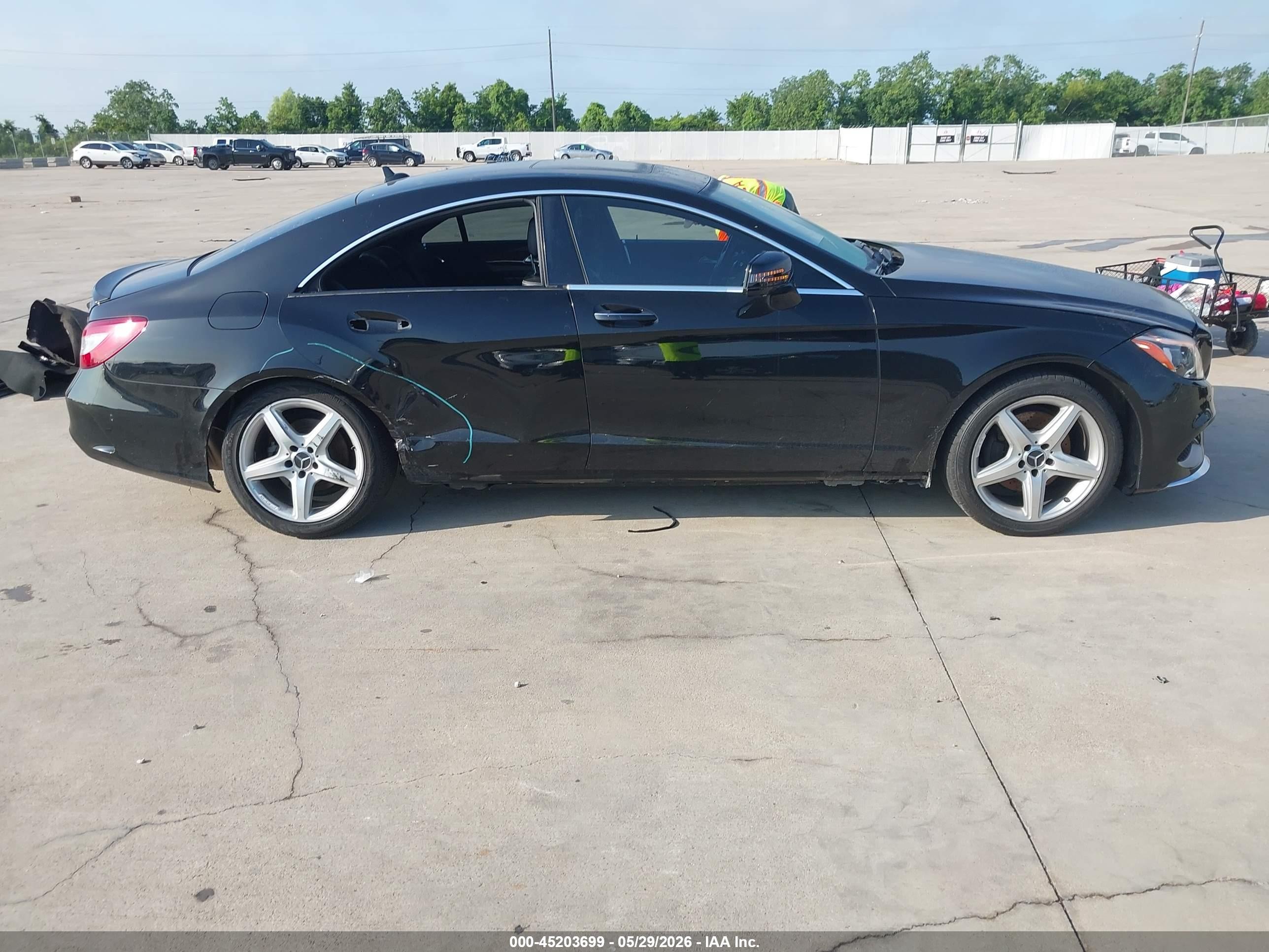2015 Mercedes-benz Cls 400 4matic Black vin: WDDLJ6HB1FA134270