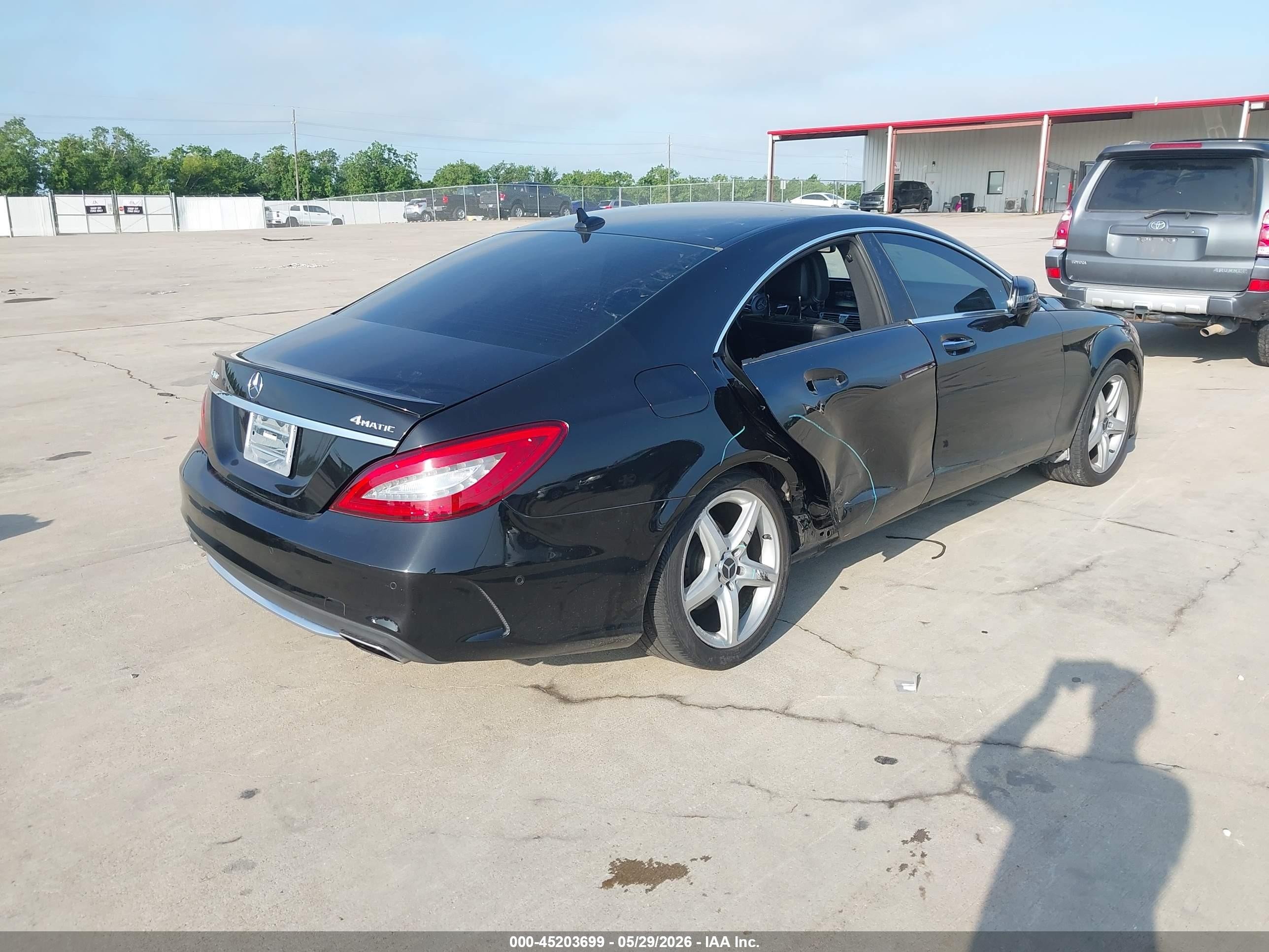 2015 Mercedes-benz Cls 400 4matic Black vin: WDDLJ6HB1FA134270