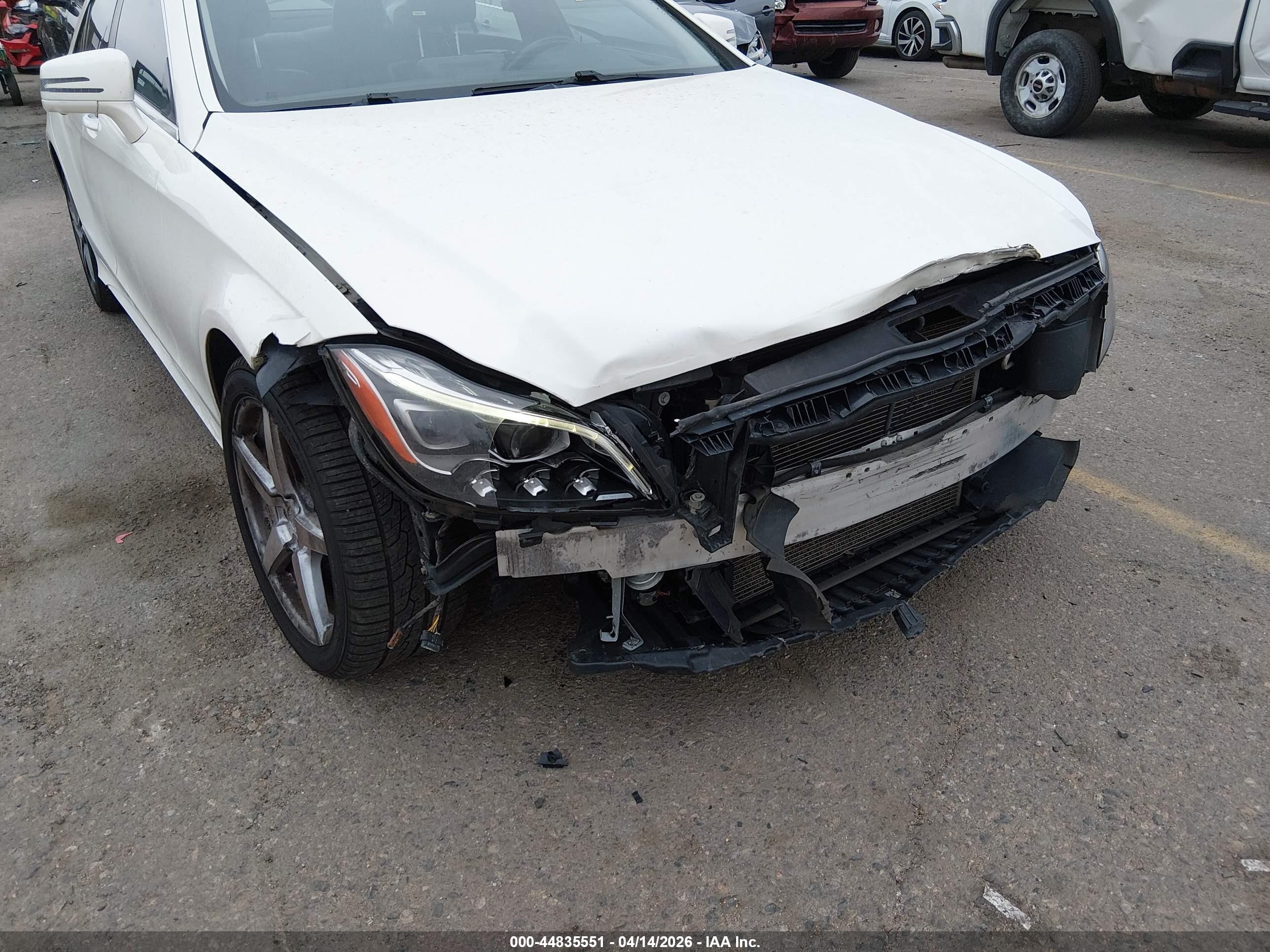 2015 Mercedes-benz Cls 400 4matic White vin: WDDLJ6HB2FA134097