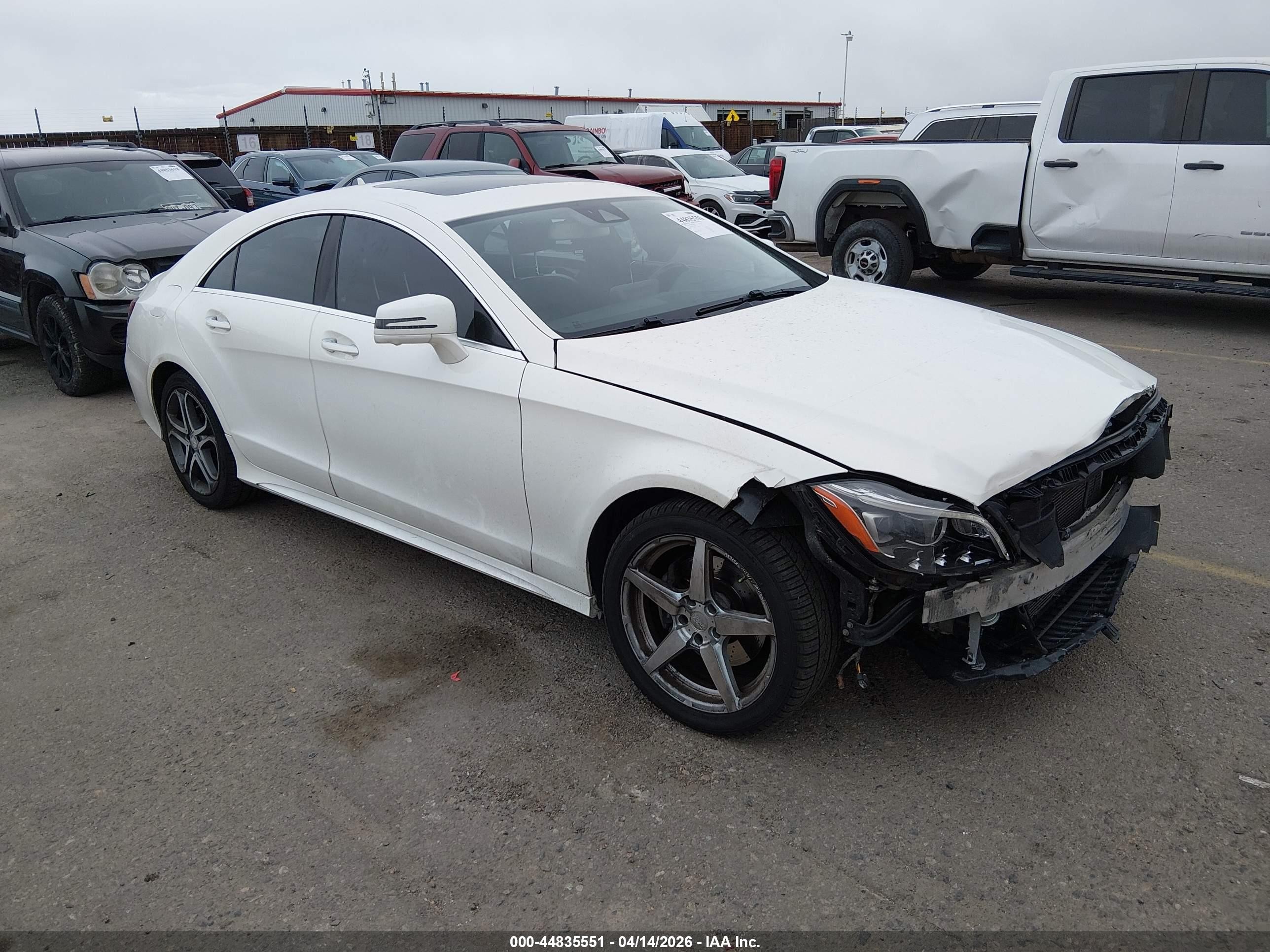 2015 Mercedes-benz Cls 400 4matic White vin: WDDLJ6HB2FA134097