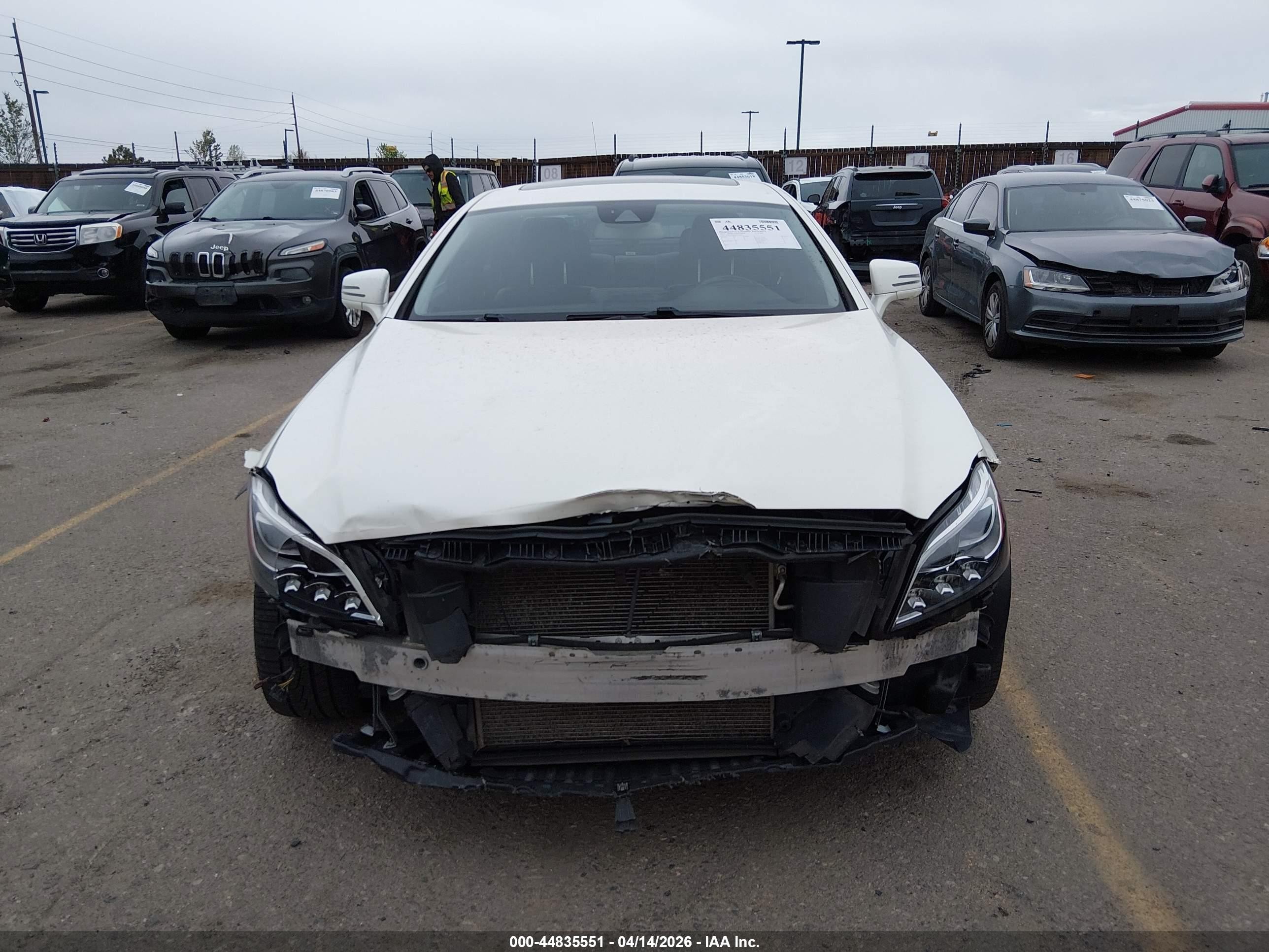 2015 Mercedes-benz Cls 400 4matic White vin: WDDLJ6HB2FA134097
