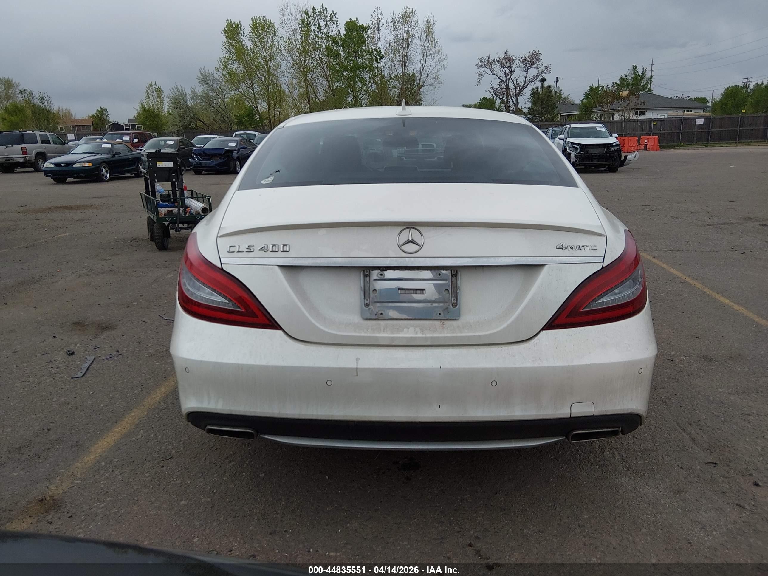 2015 Mercedes-benz Cls 400 4matic White vin: WDDLJ6HB2FA134097