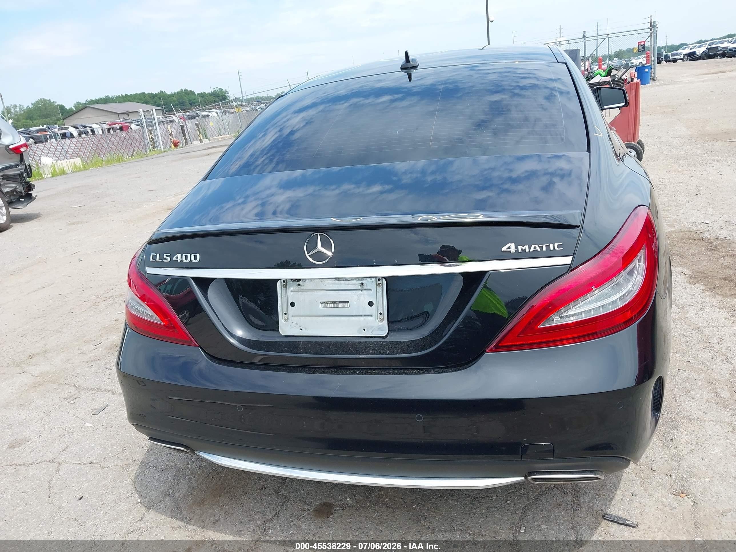 2015 Mercedes-benz Cls 400 4matic Black vin: WDDLJ6HB4FA144453