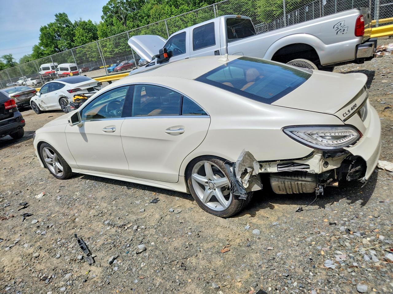 2015 Mercedes-benz Cls 400 Белый vin: WDDLJ6HB4FA144582