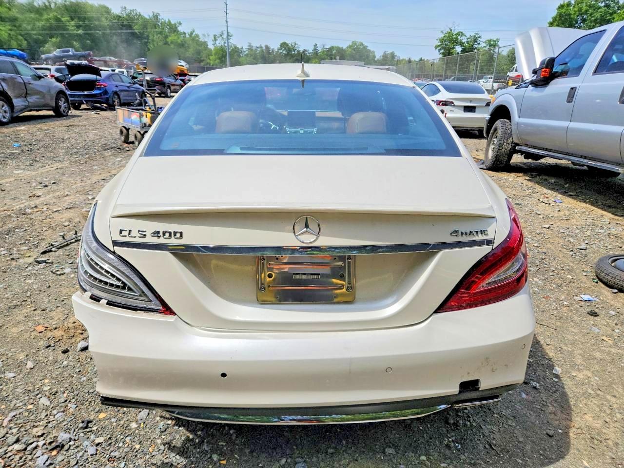 2015 Mercedes-benz Cls 400 Белый vin: WDDLJ6HB4FA144582