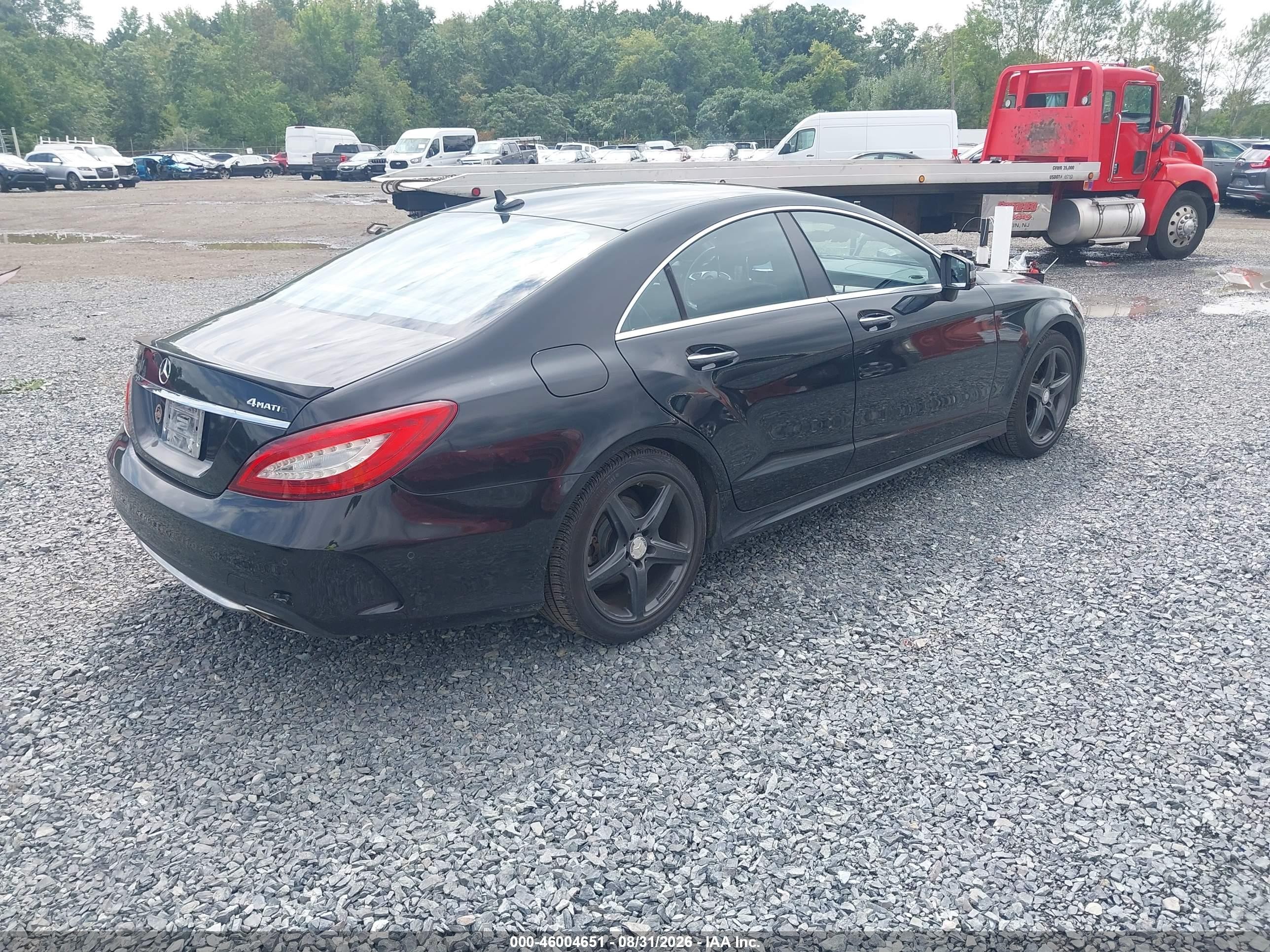 2015 Mercedes-benz Cls 400 4matic Black vin: WDDLJ6HB7FA134497
