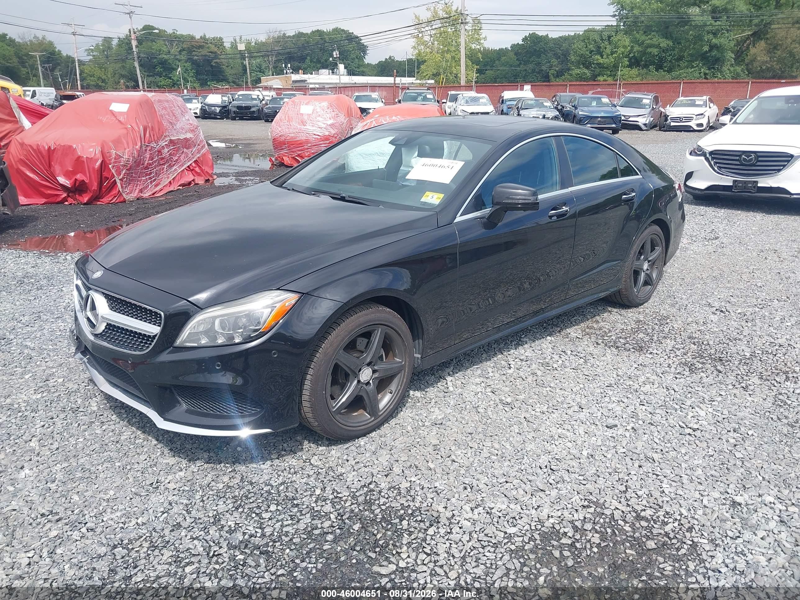 2015 Mercedes-benz Cls 400 4matic Black vin: WDDLJ6HB7FA134497