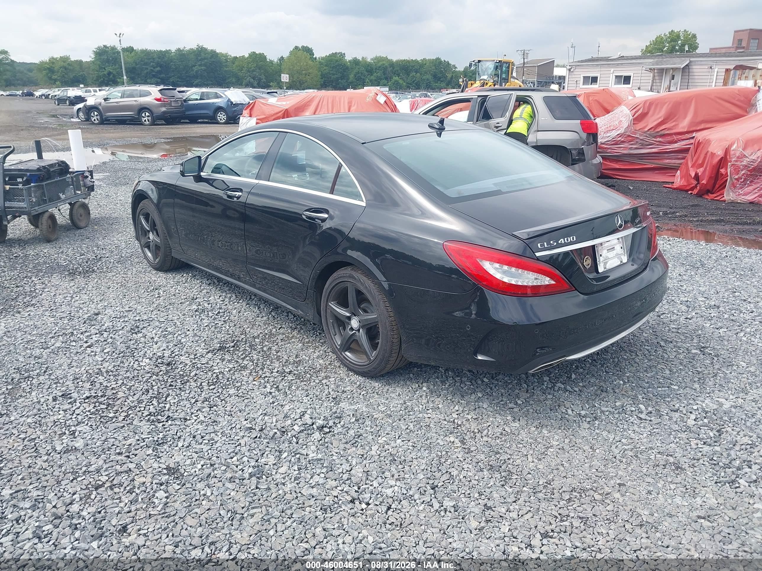 2015 Mercedes-benz Cls 400 4matic Black vin: WDDLJ6HB7FA134497