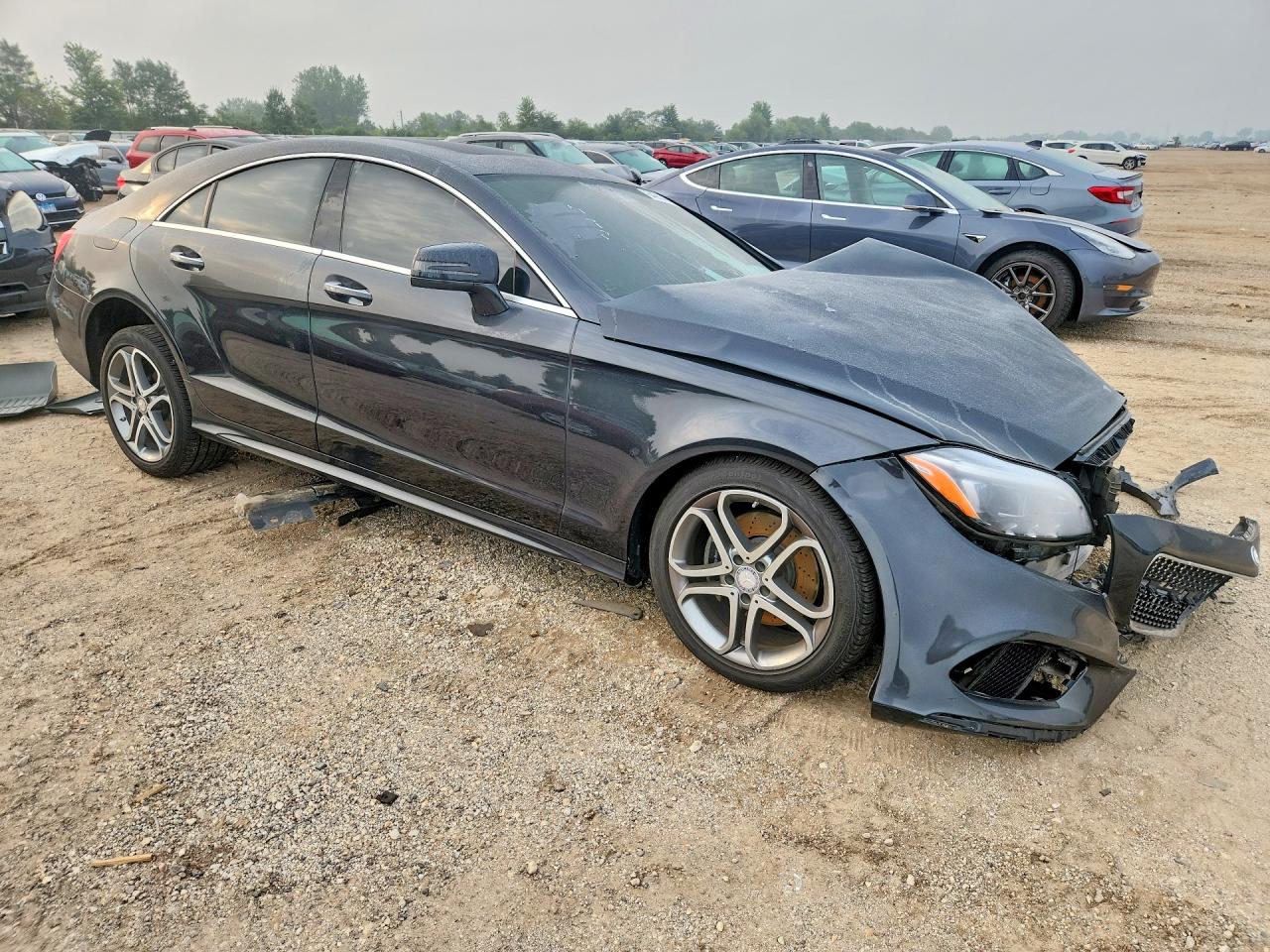 2015 Mercedes-benz Cls 400 4matic Gray vin: WDDLJ6HB7FA144785